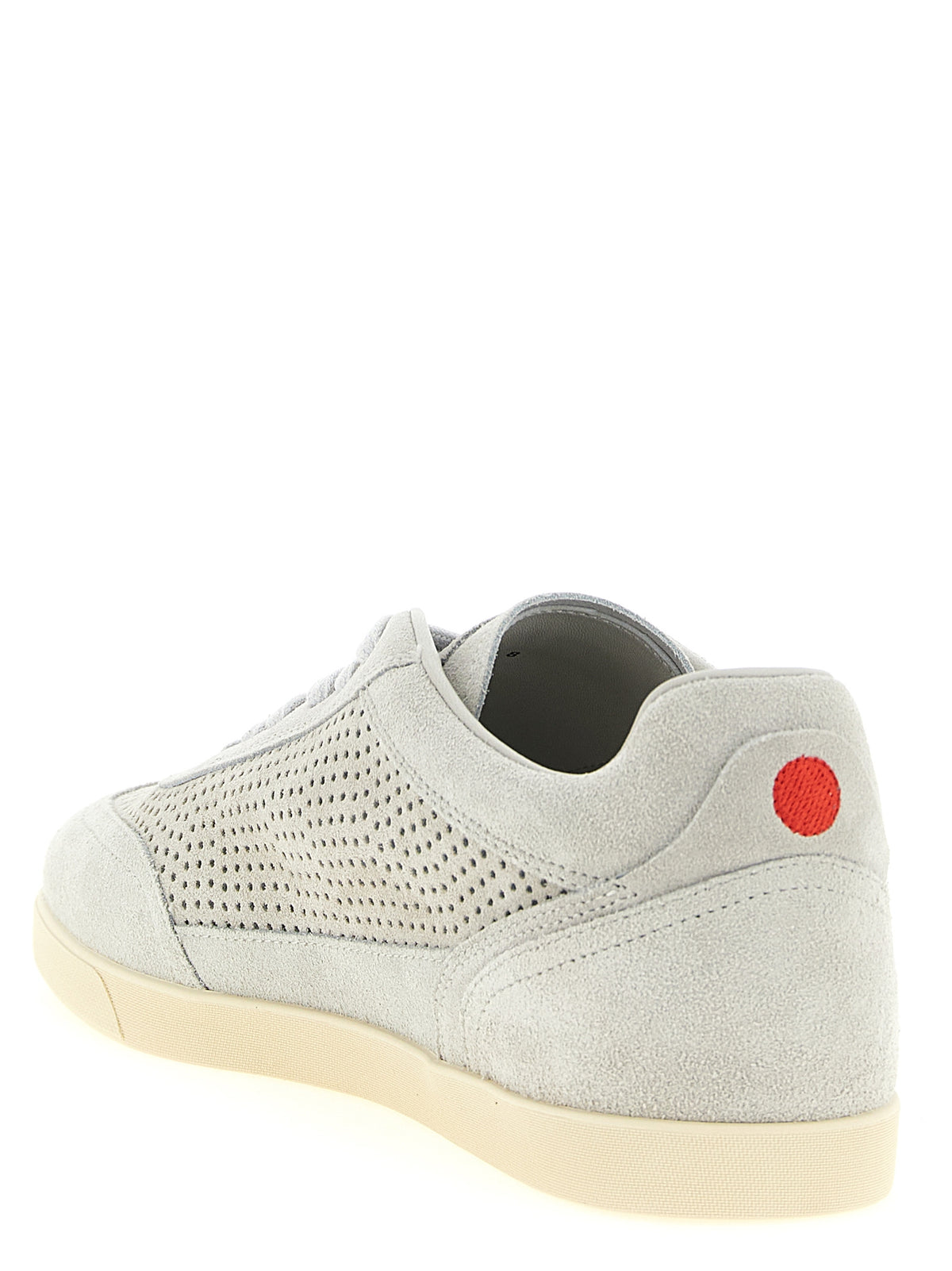 Kiton Gray Calfskin Low Top Sneakers
