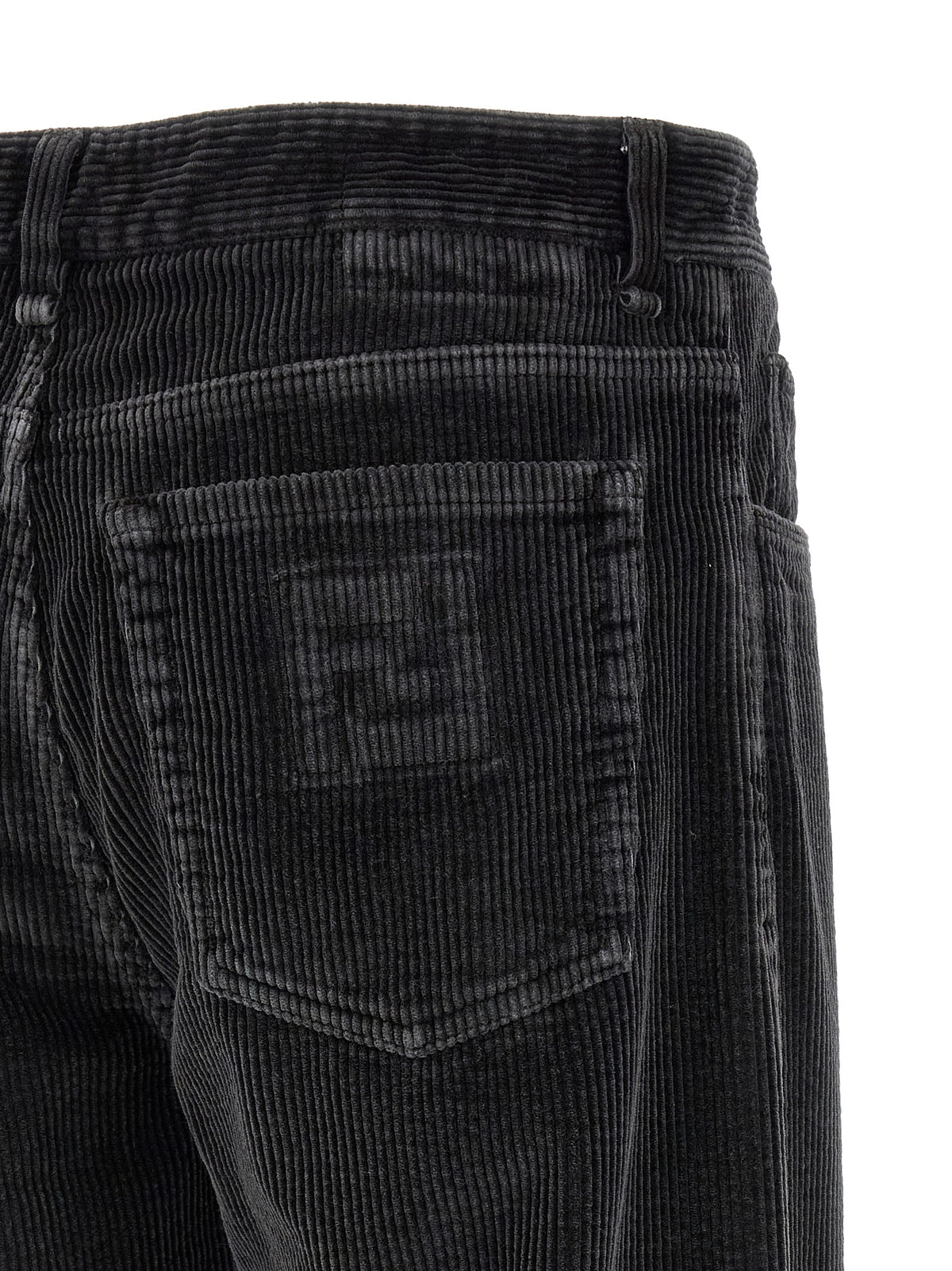 Fendi Gray Cotton Casual Pants