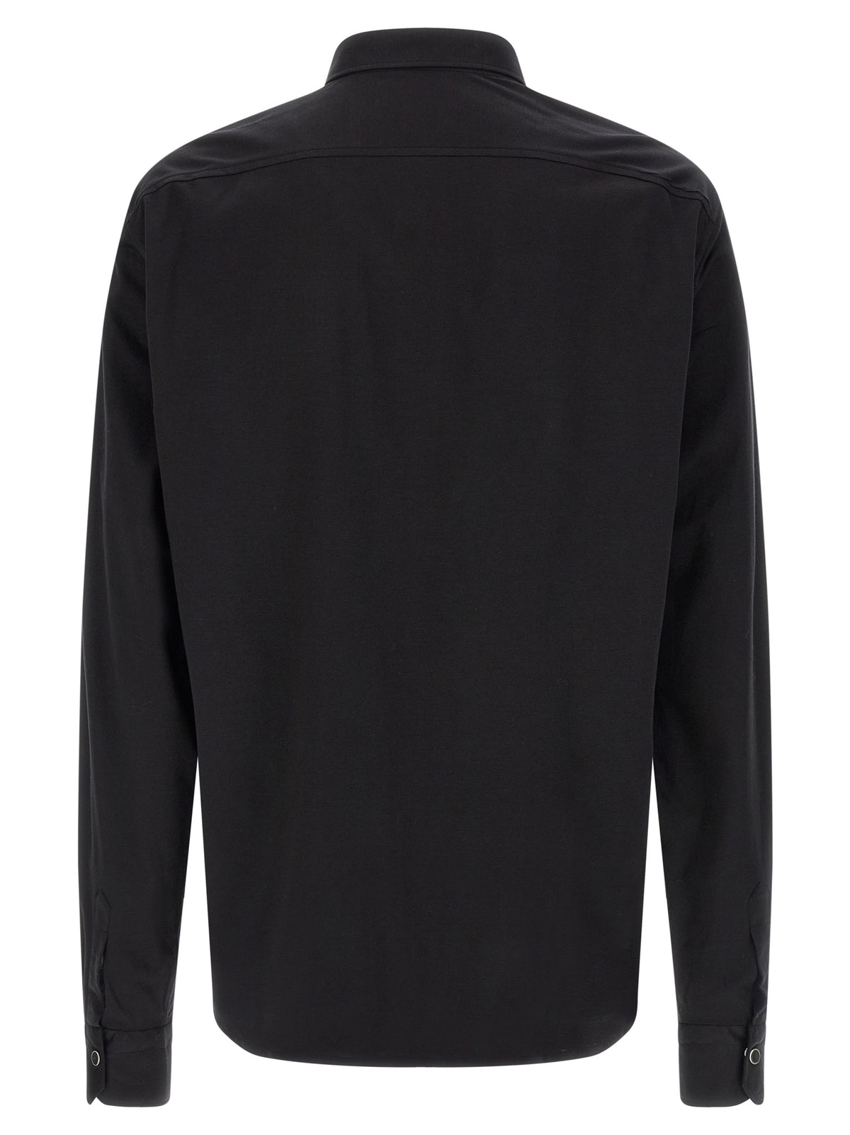 Kiton Black Cotton Blouse