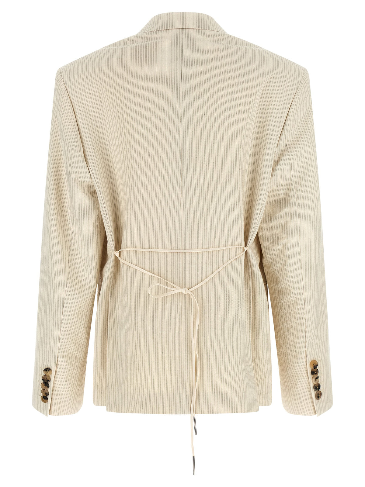 Dries Van Noten Beige Cotton Blazer