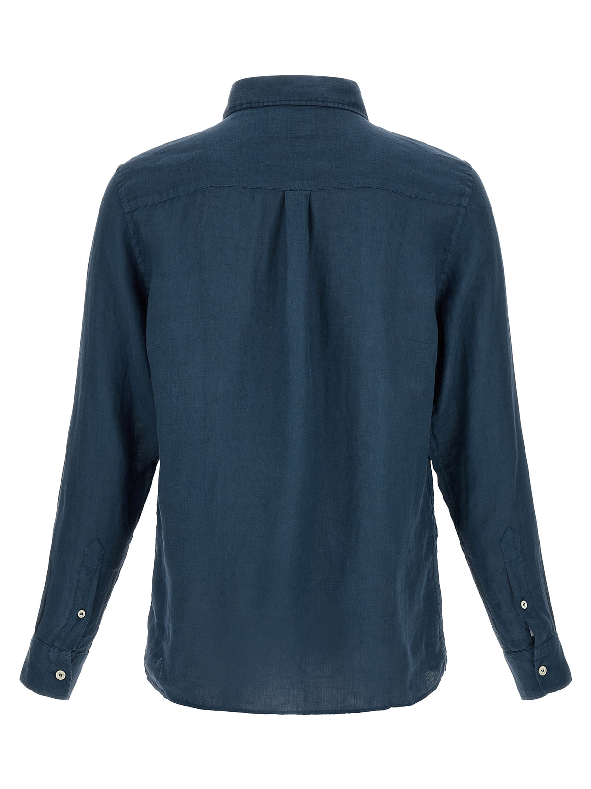MC2 Saint Barth Blue Linen Polo Shirt
