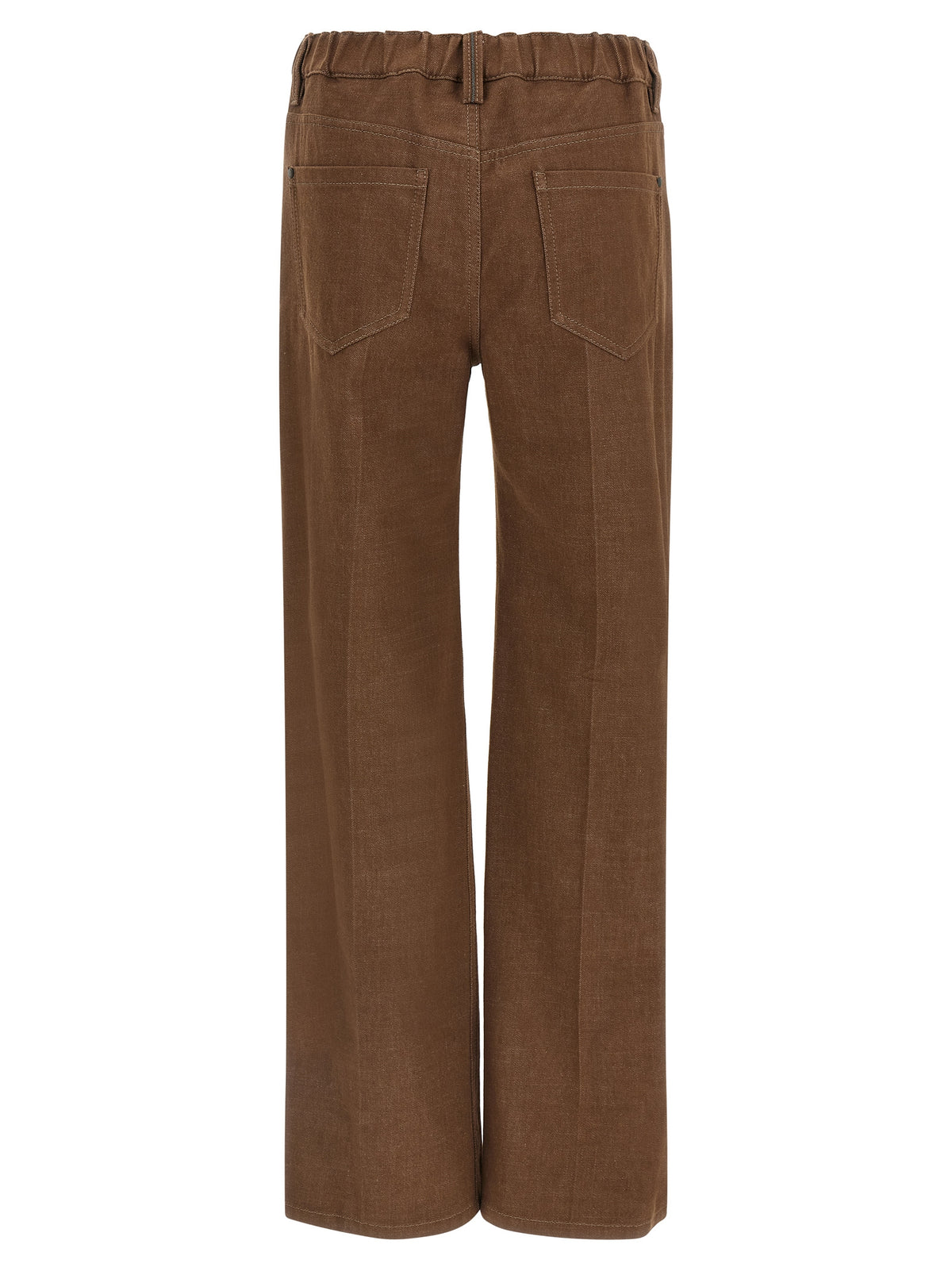 Brunello Cucinelli Brown Cotton Jeans Denim