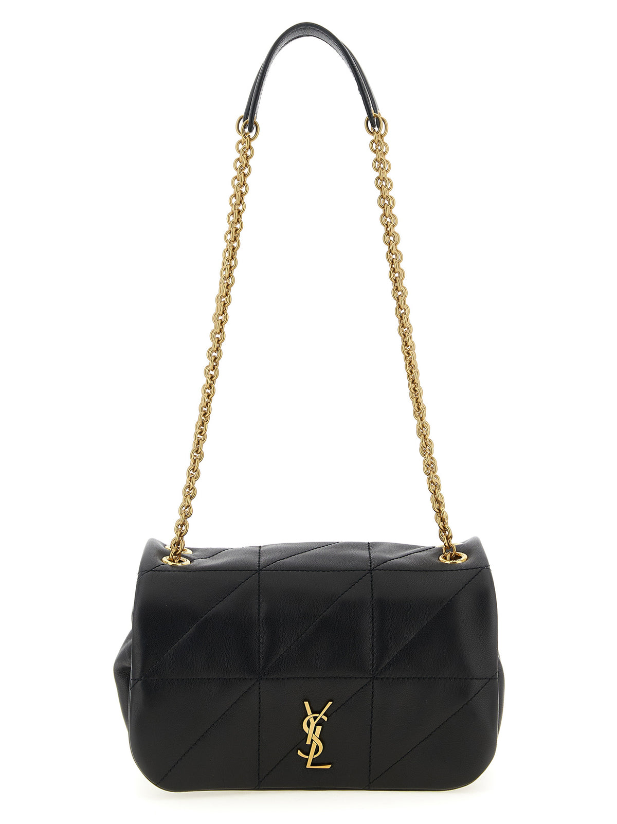 Saint Laurent Black Lamb Leather Shoulder Bag