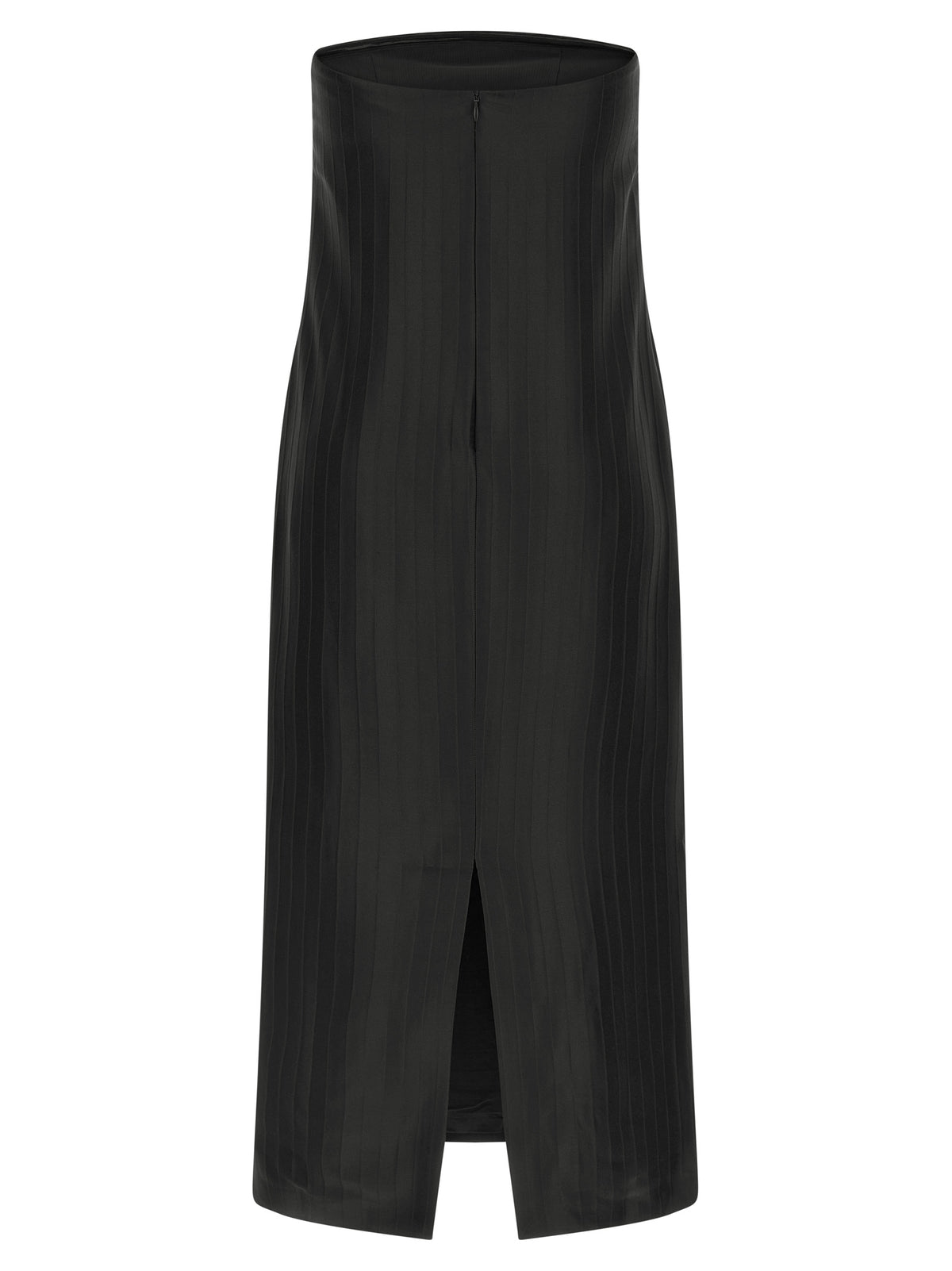 Loulou De Saison Black Viscose Midi Dress