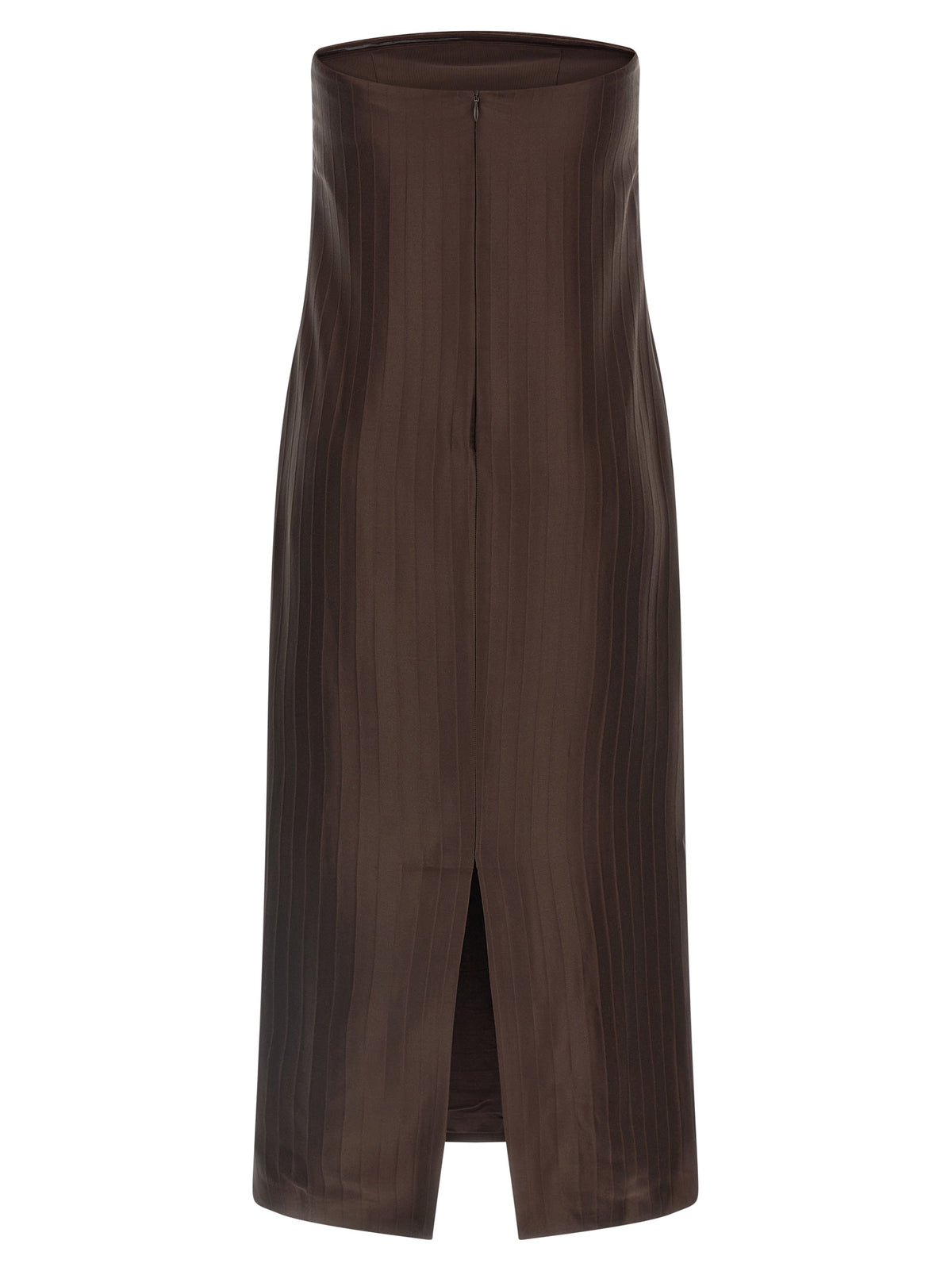Loulou De Saison Brown Viscose Midi Dress