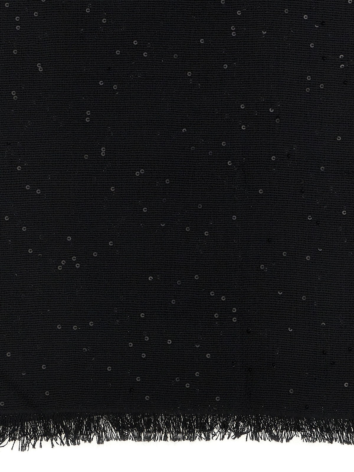 Brunello Cucinelli Black Cashmere Scarf