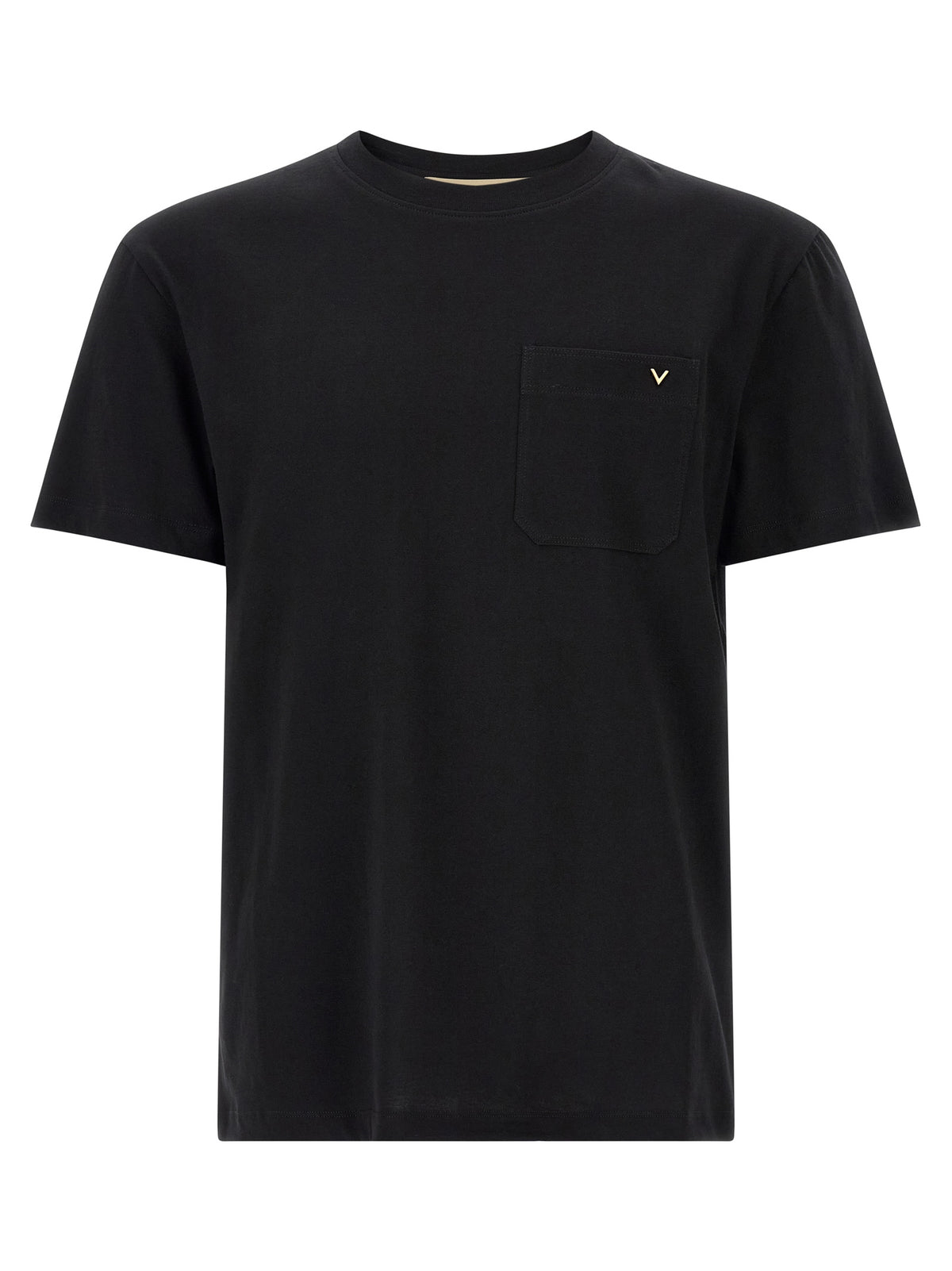 Valentino Garavani Black Cotton T-Shirt