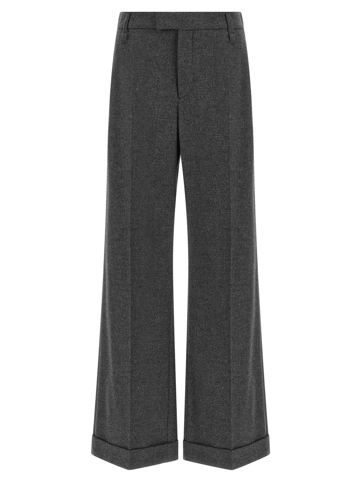 Brunello Cucinelli Gray Virgin Wool Casual Pants