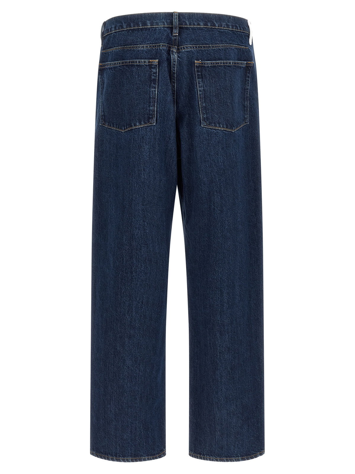 Jil Sander Blue Cotton Straight-Leg Jeans