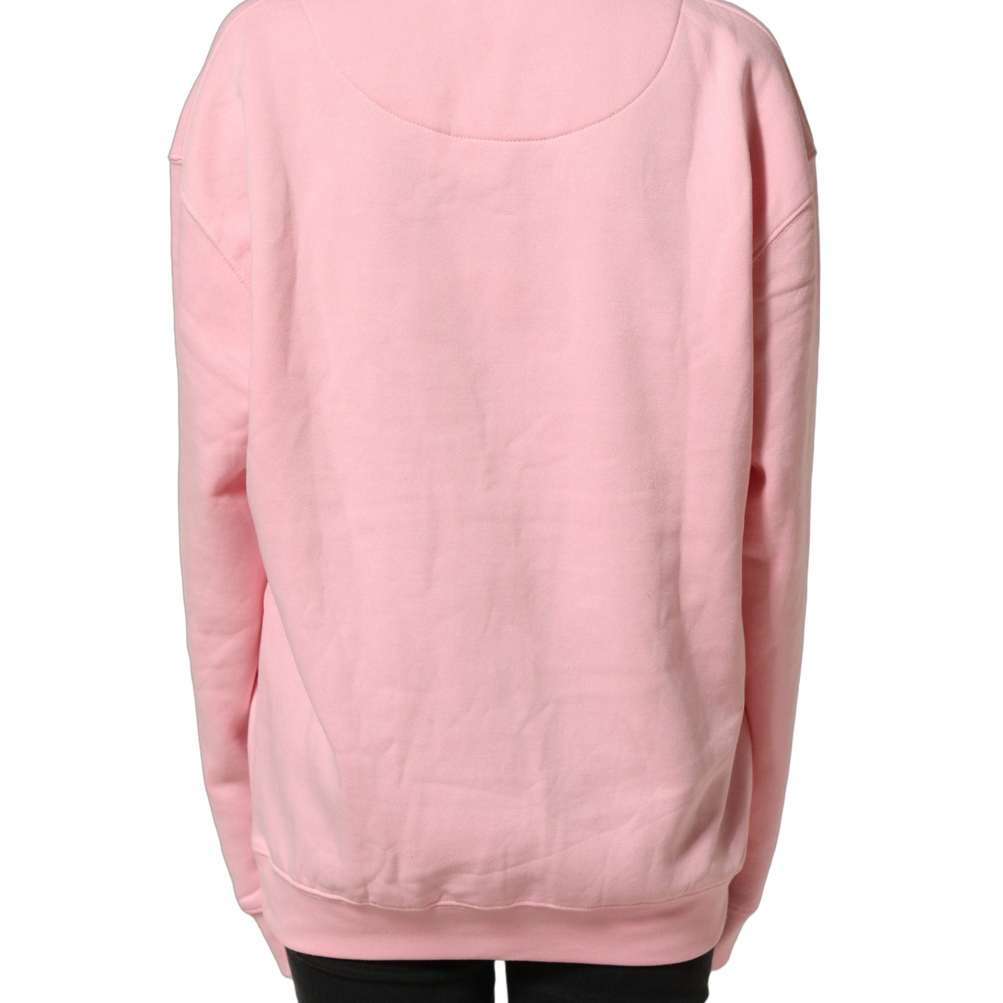 Philippe Model Pink Cotton Logo Long Sleeves Pullover Sweater