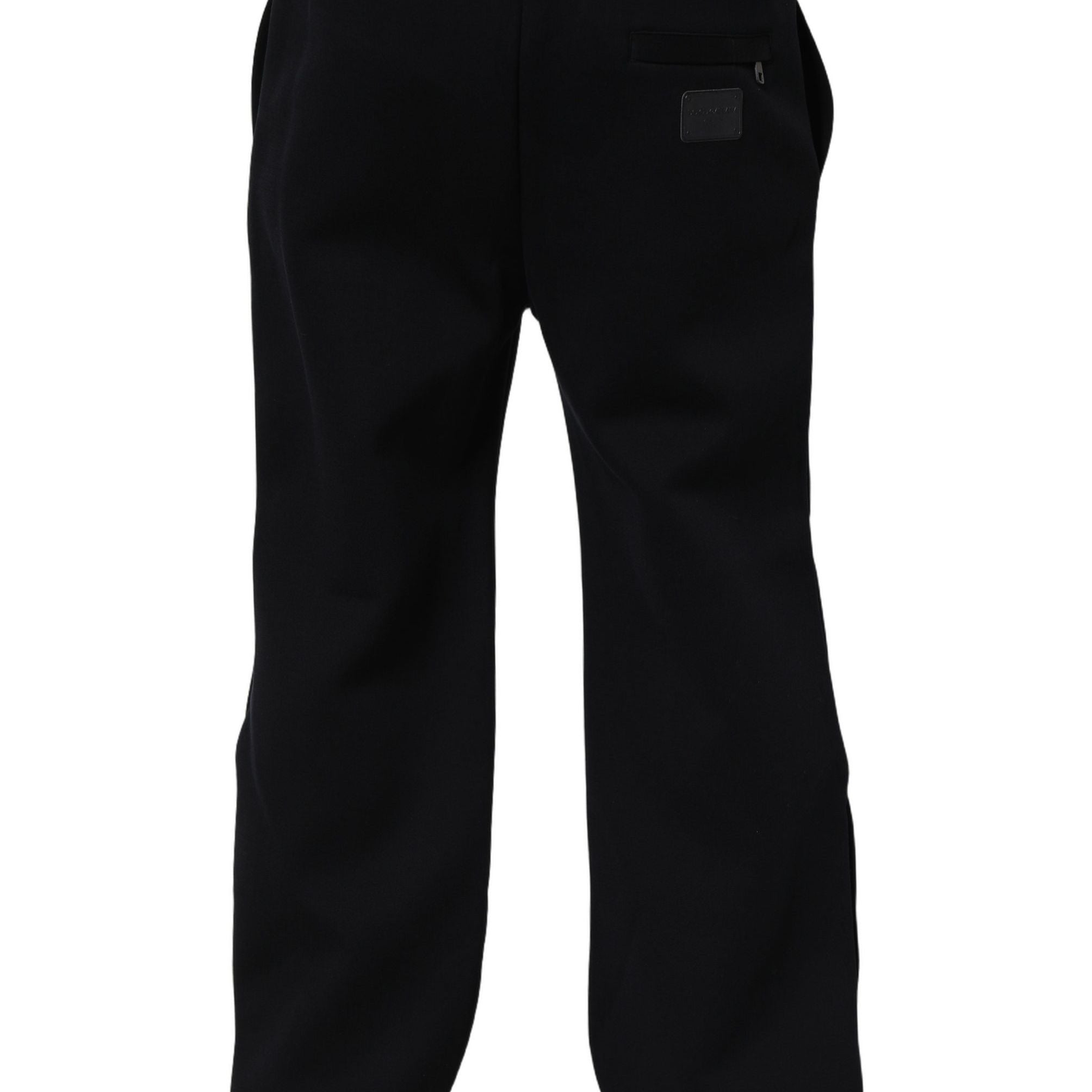 Dolce & Gabbana Black Drawstring Viscose Jogger Men Sweatpants Pants