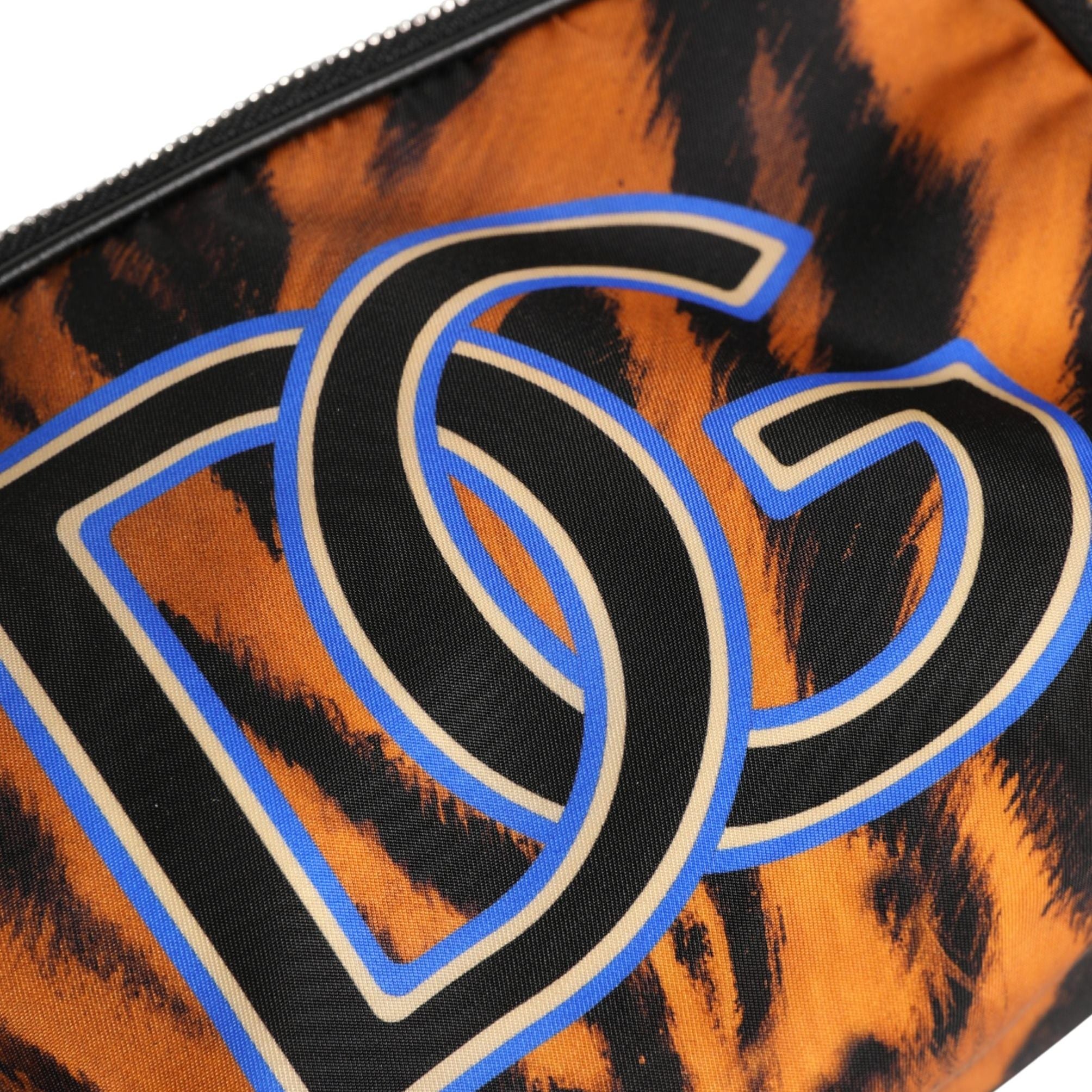 Dolce & Gabbana Brown Tiger Print Nylon Fanny Waist Pack Borse Men Bag