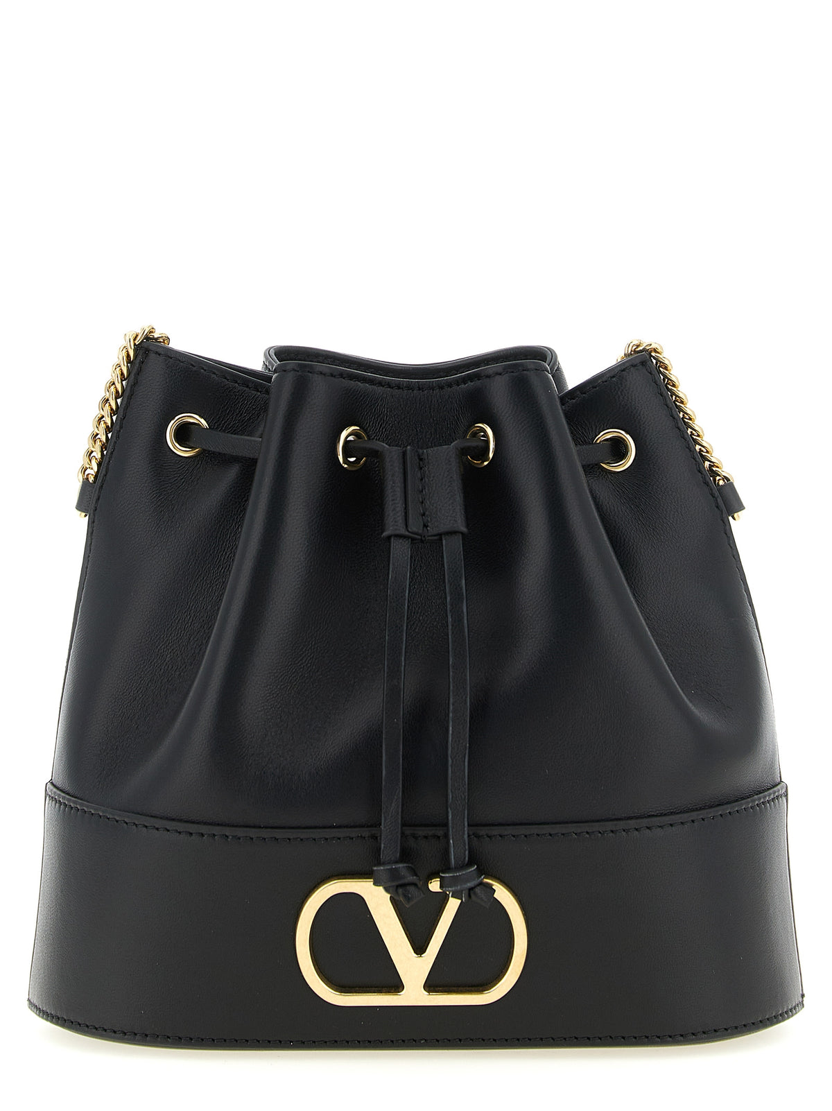 Valentino Garavani Black Lamb Leather Crossbody Bag