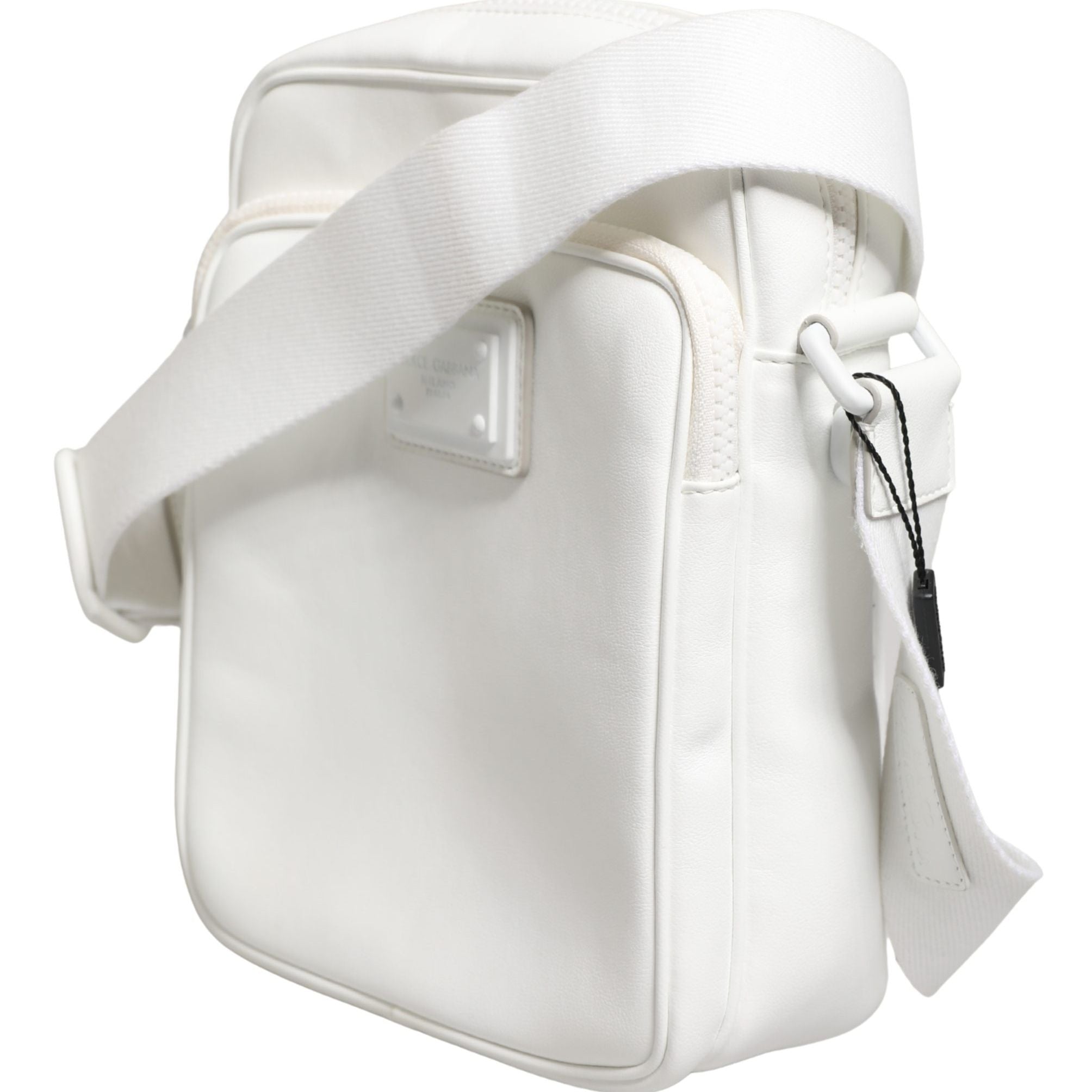 Dolce & Gabbana White Logo Plaque Crossbody Shoulder Borse Men Bag