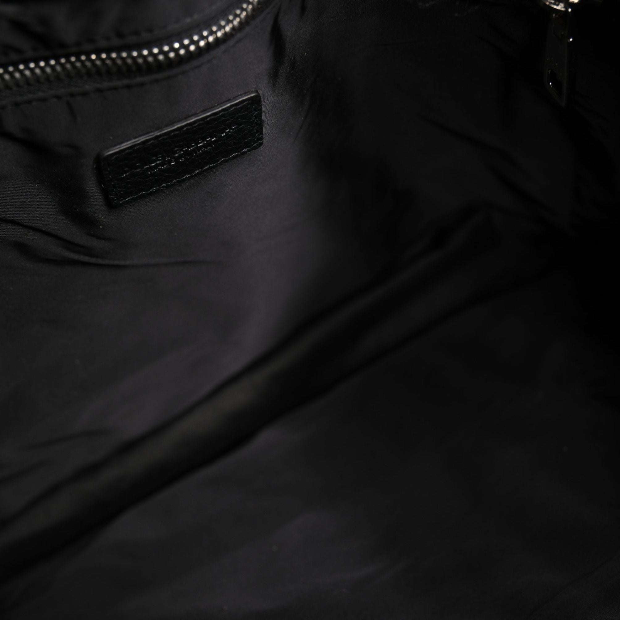 Dolce & Gabbana Black White Striped Polyester Drawstring Backpack Men Bag