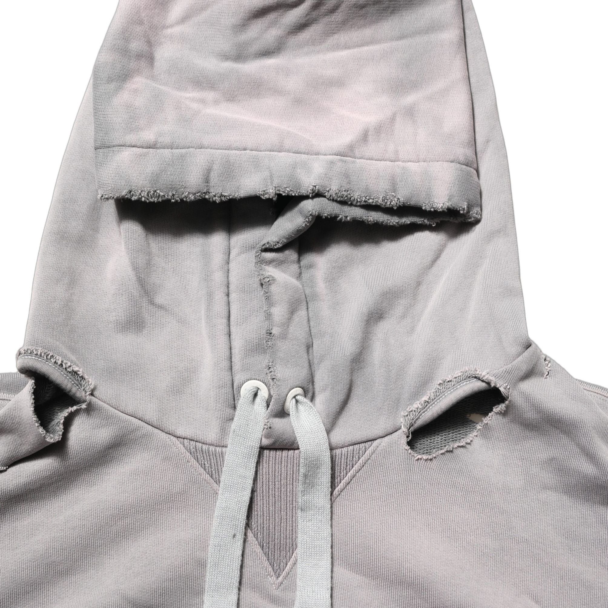 Dolce & Gabbana Gray Graphic Hooded Sweatshirt Men Sweater