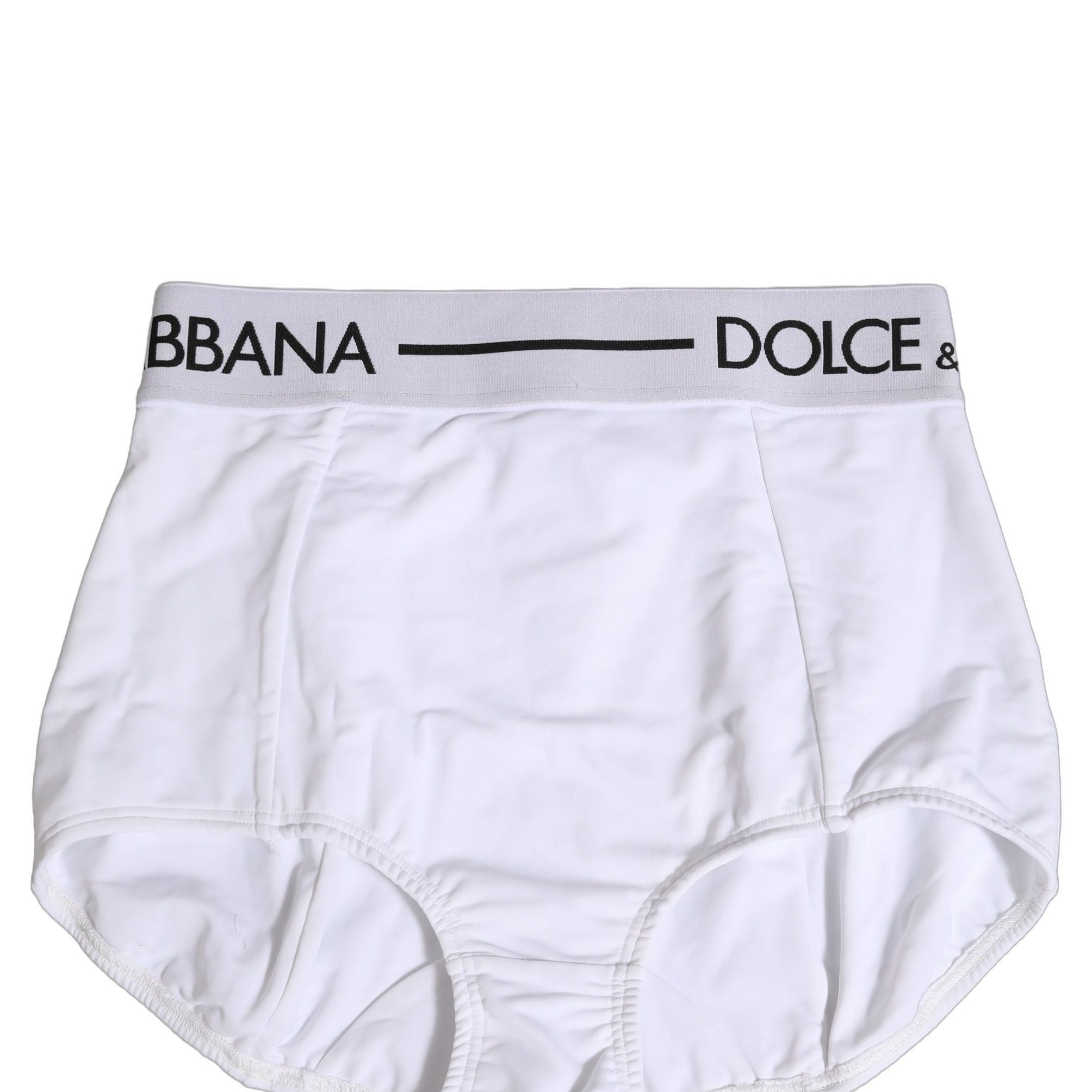 Dolce & Gabbana White Logo Waistband Coulotte Panty Underwear