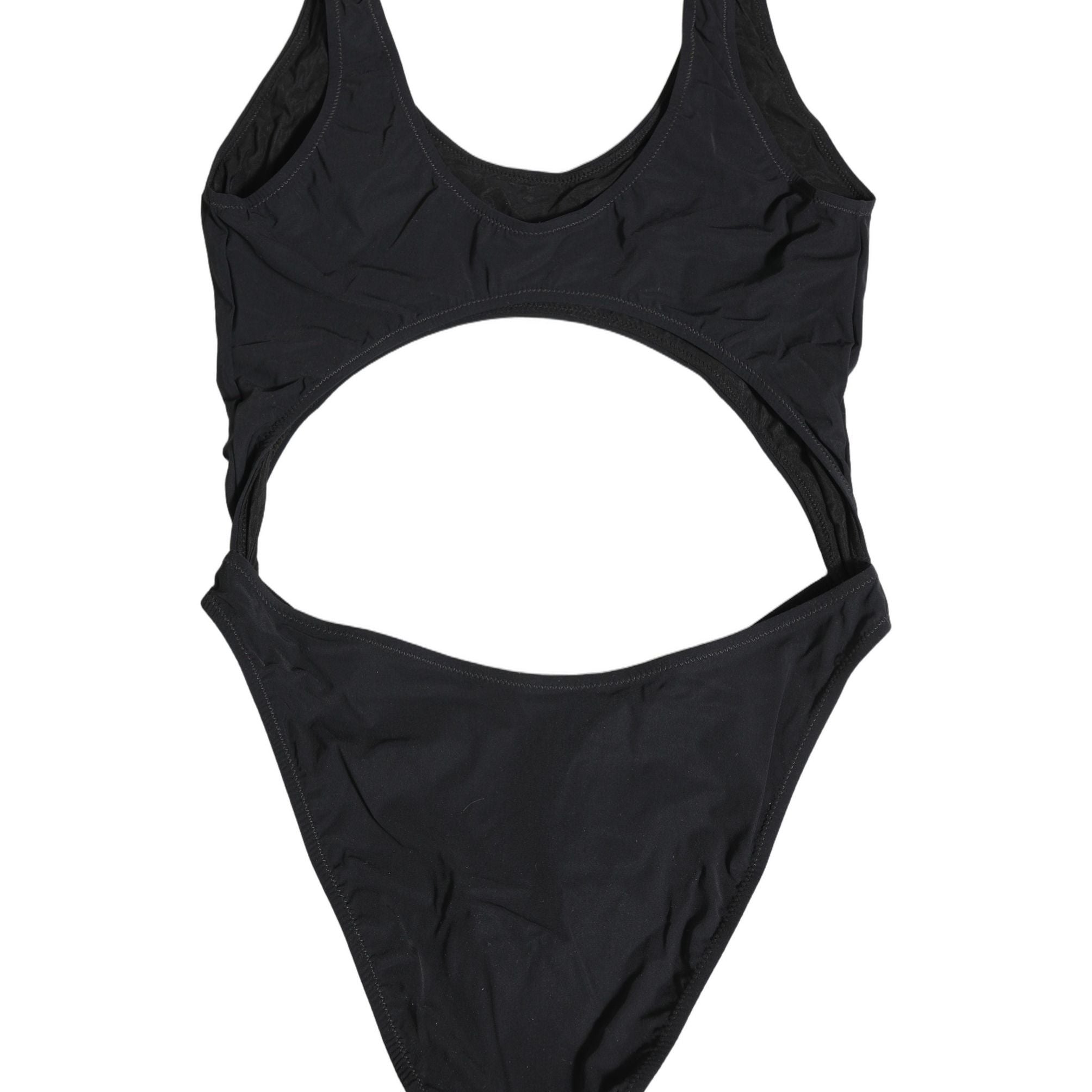Dolce & Gabbana Black Cutout Logo One Piece Swimsuit Swimwear