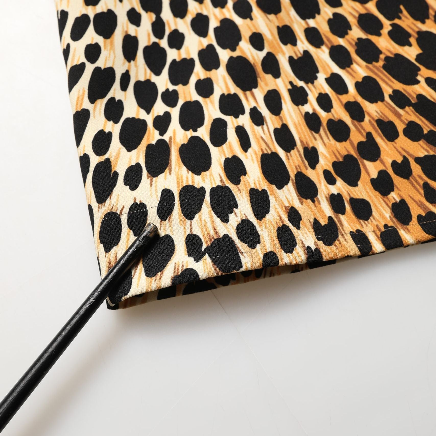 Dolce & Gabbana Brown Leopard Print Silk Sheath Midi Dress