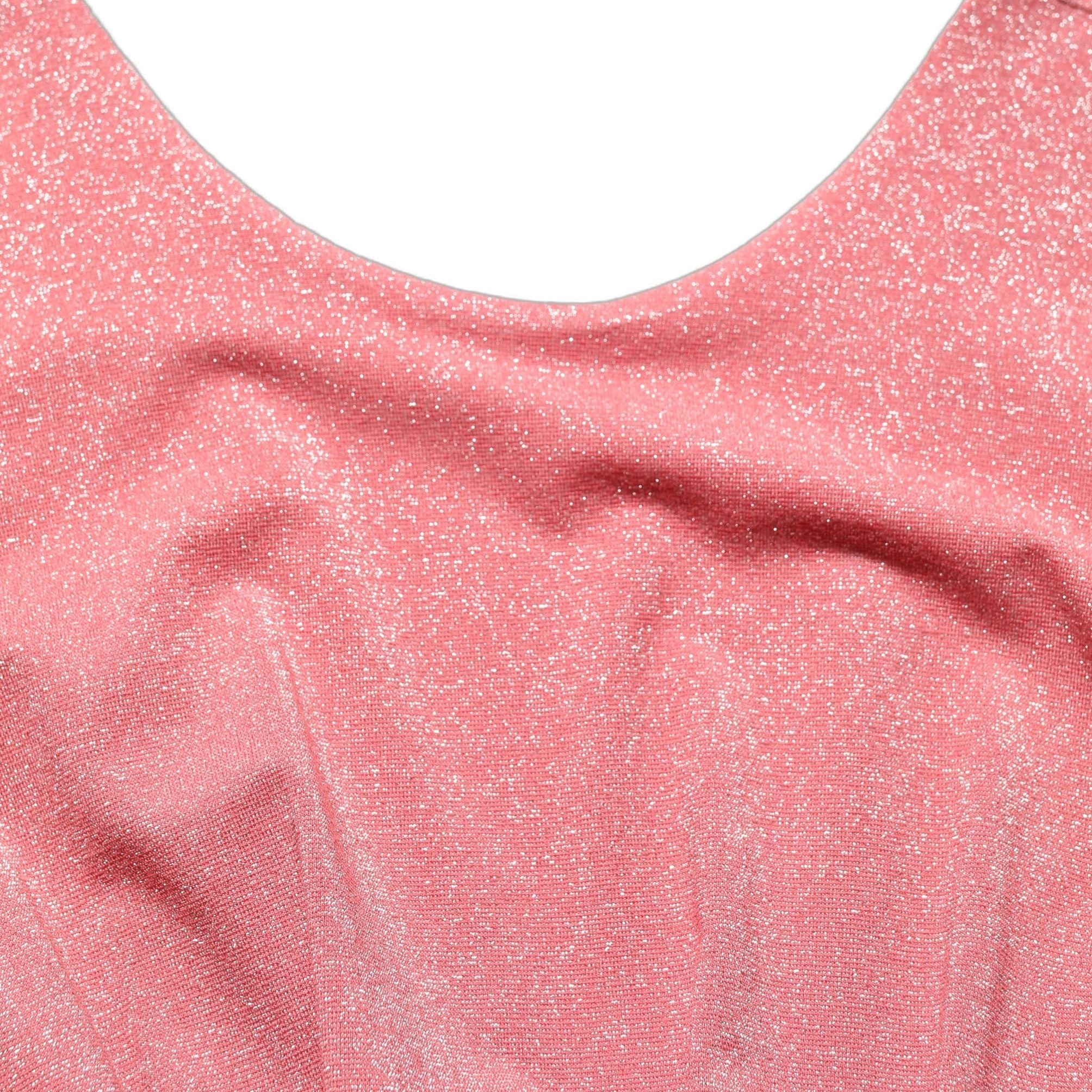 Dolce & Gabbana Coral Pink Pleated Sleeveless Max Dress