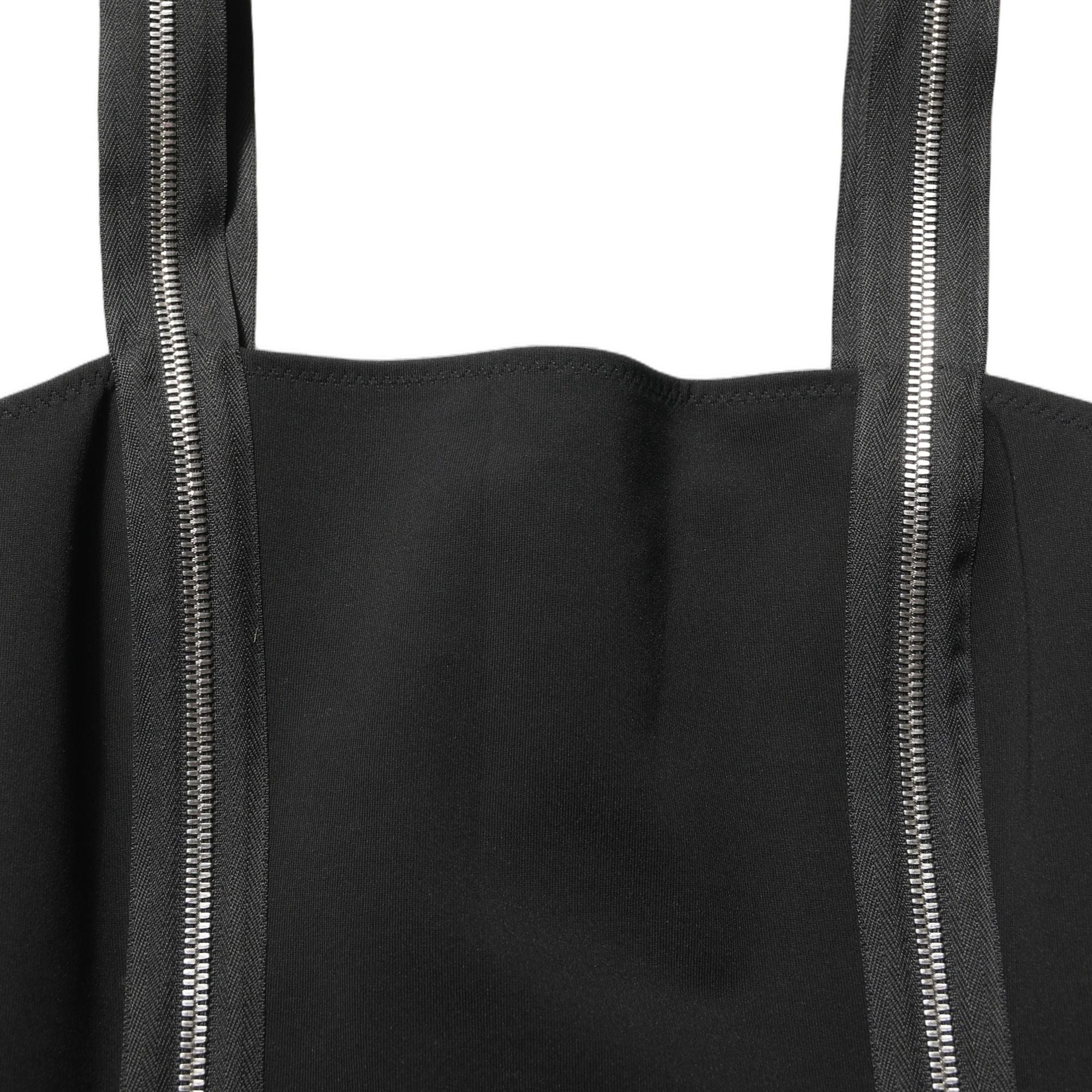 Dolce & Gabbana Black Sleeveless Front Zipper Midi Dress