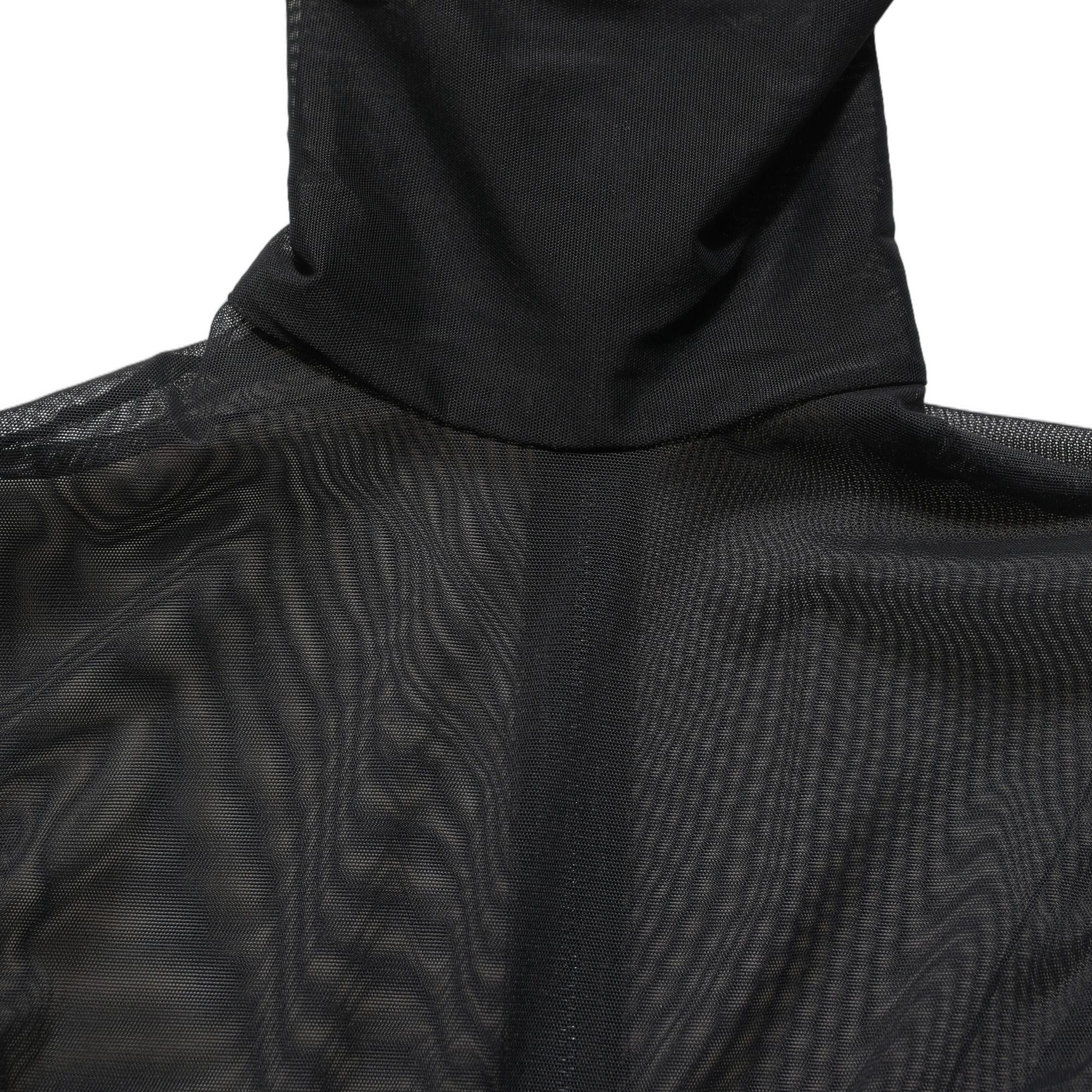 Dolce & Gabbana Black Sheer Mesh Jumpsuit Turtleneck Dress