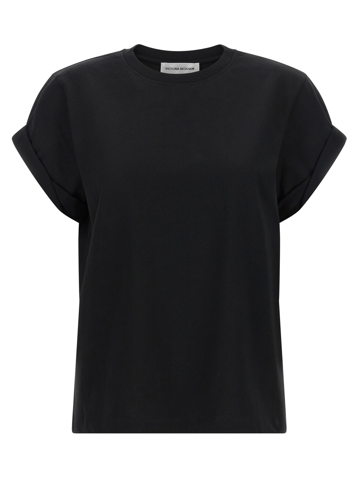 Victoria Beckham Black Cotton T-Shirt