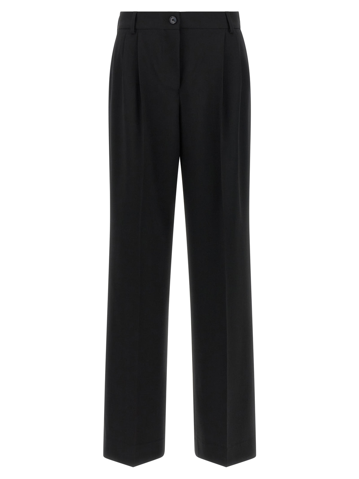 Dolce & Gabbana Black Virgin Wool Casual Pants