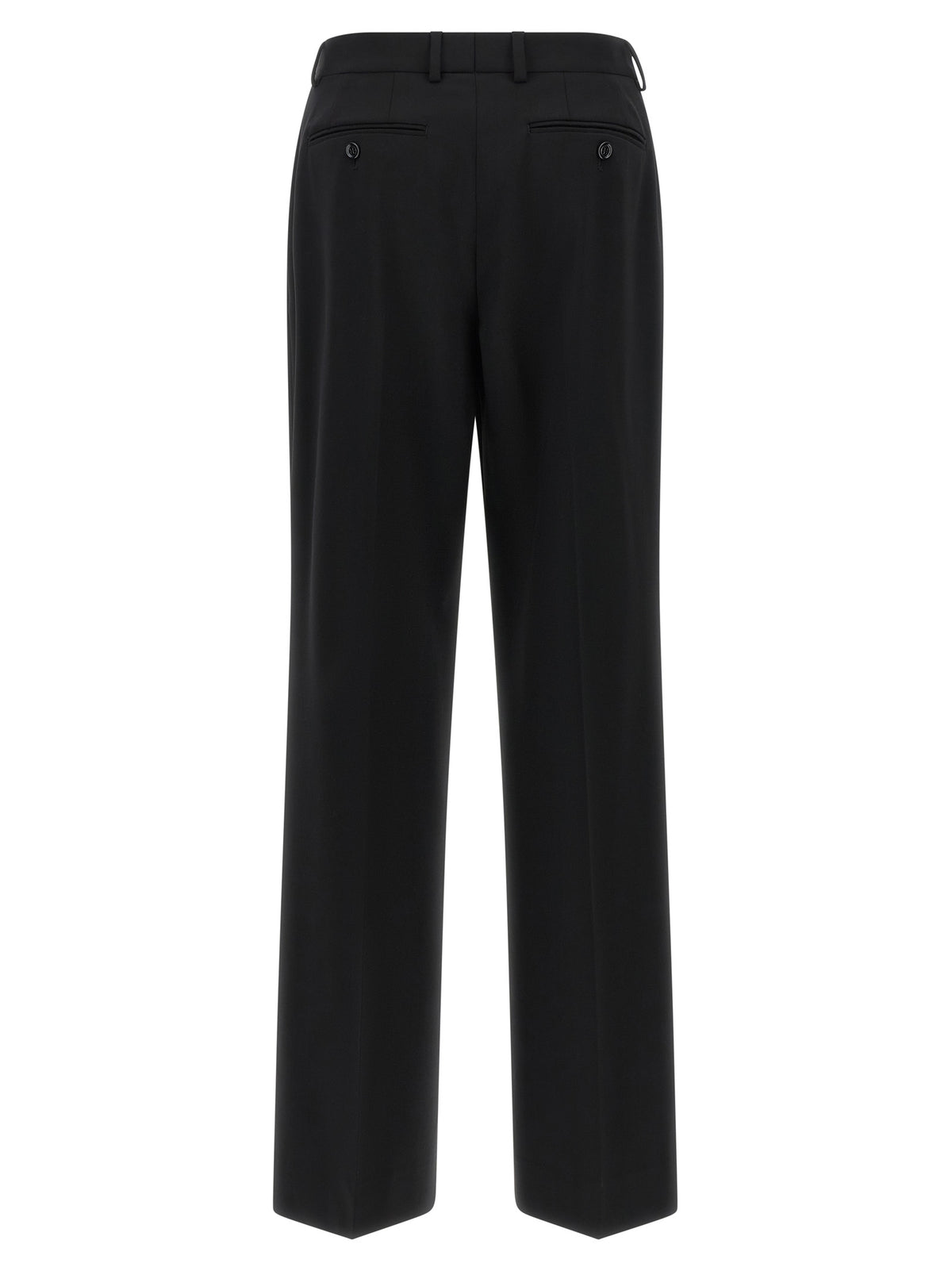 Dolce & Gabbana Black Virgin Wool Casual Pants
