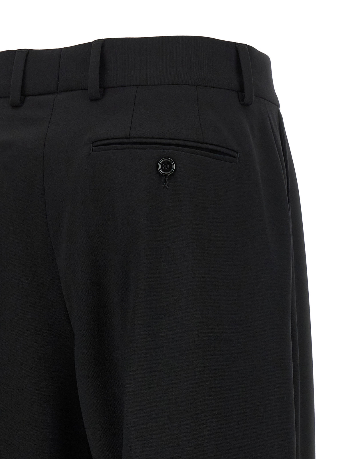 Dolce & Gabbana Black Virgin Wool Casual Pants