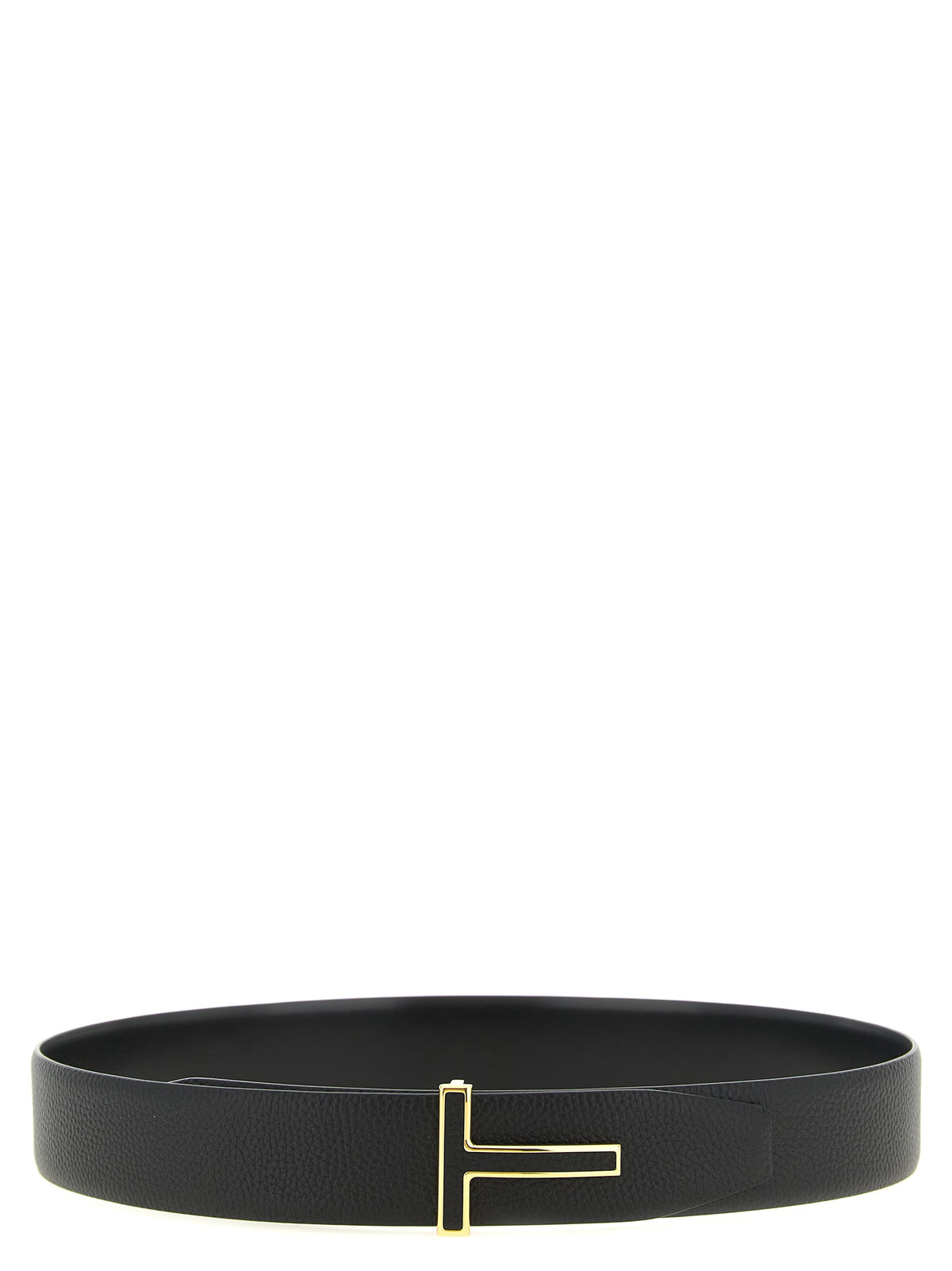 Tom Ford Black Calfskin Regular Belt