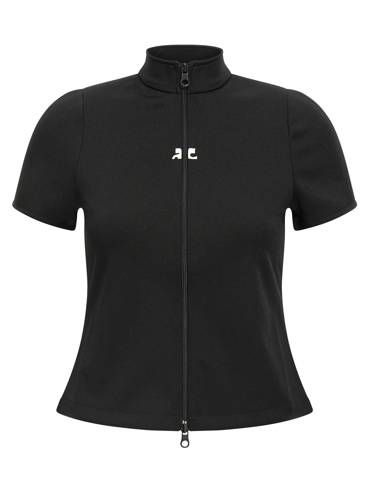 Courrèges Black Polyester Top