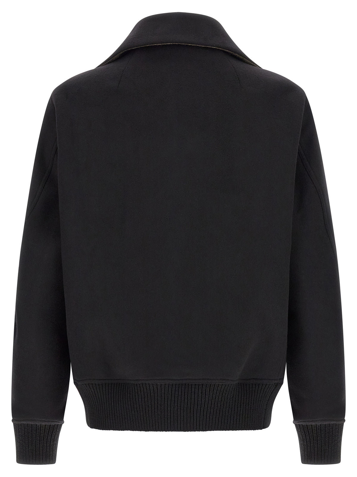 Rick Owens Black Virgin Wool Bomber