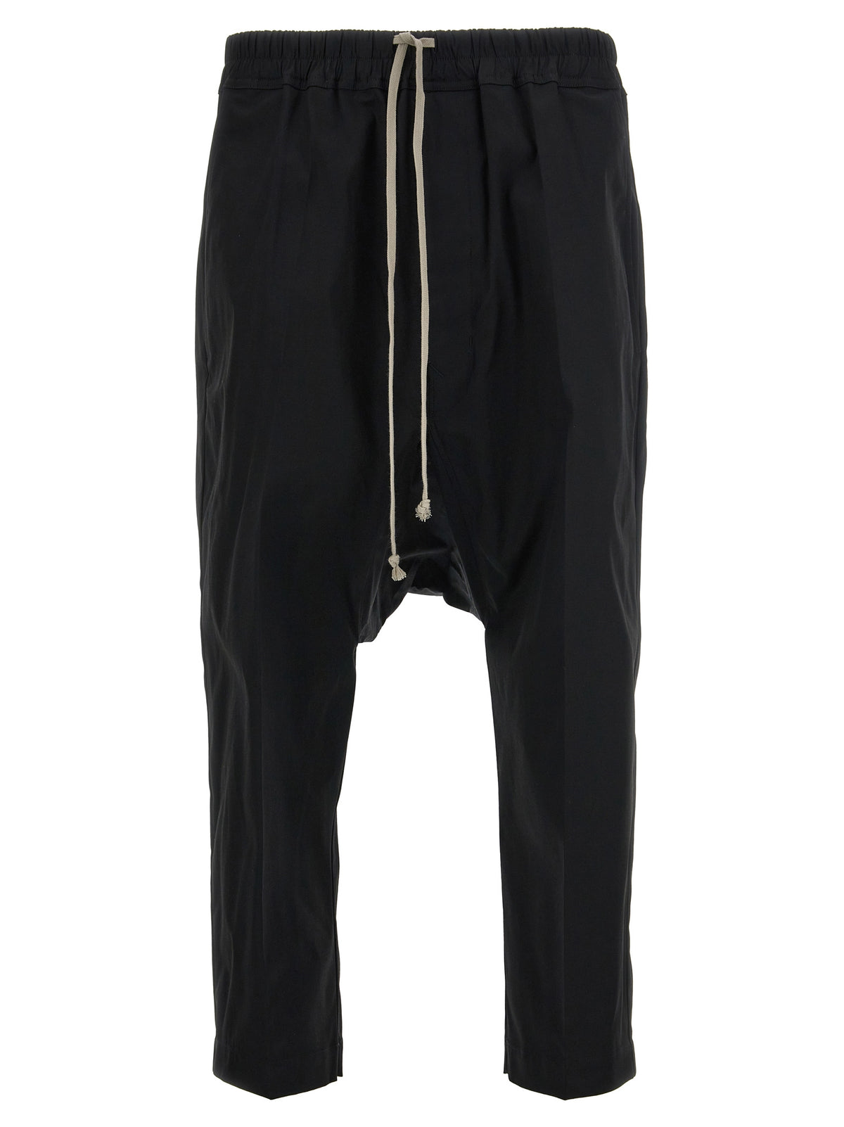 Rick Owens Black Cotton Casual Pants