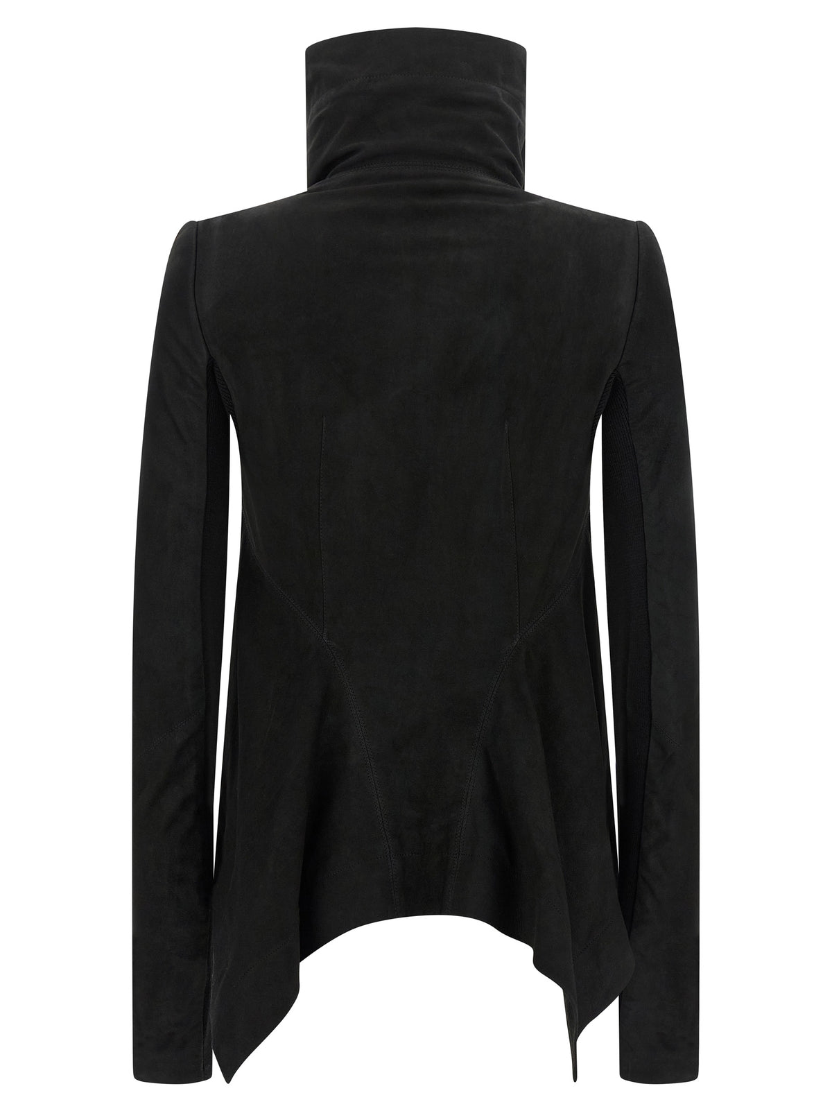 Rick Owens Black Lamb Leather Leather Jacket
