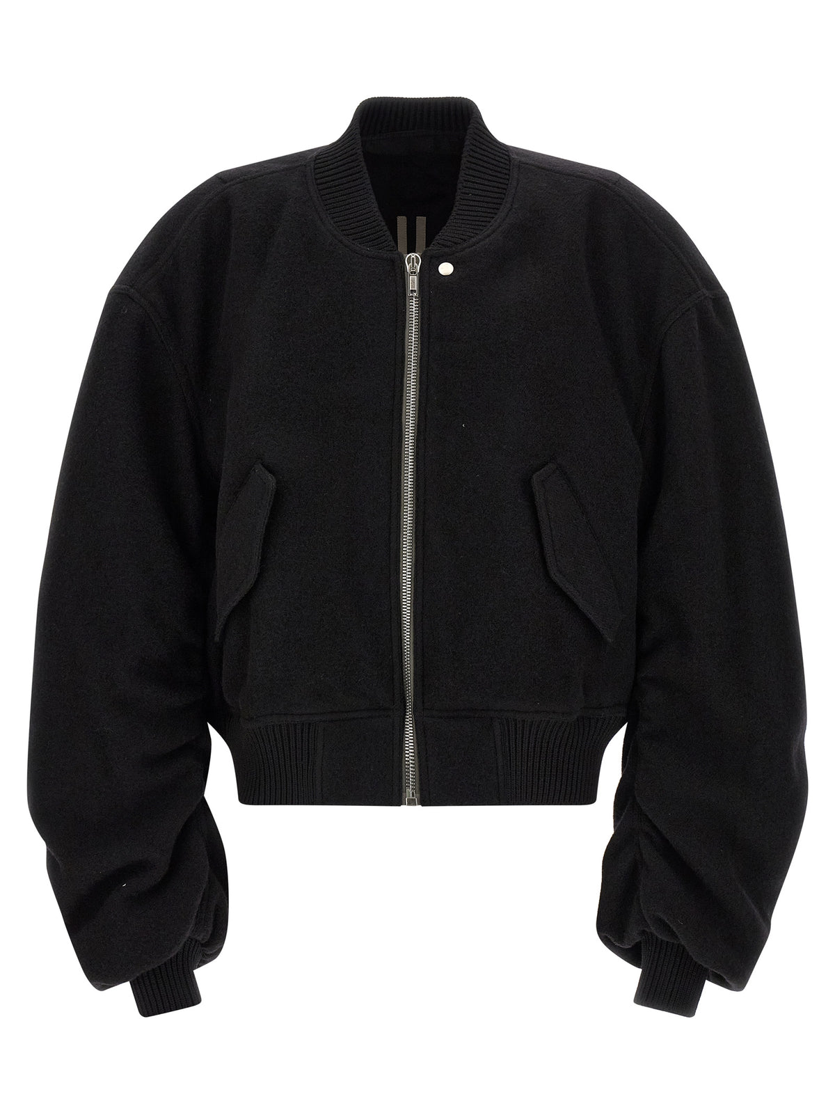 Rick Owens Black Virgin Wool Bomber