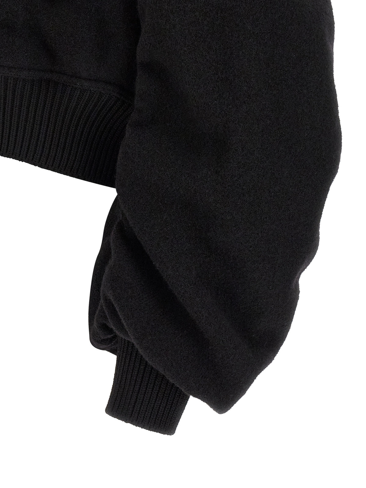 Rick Owens Black Virgin Wool Bomber