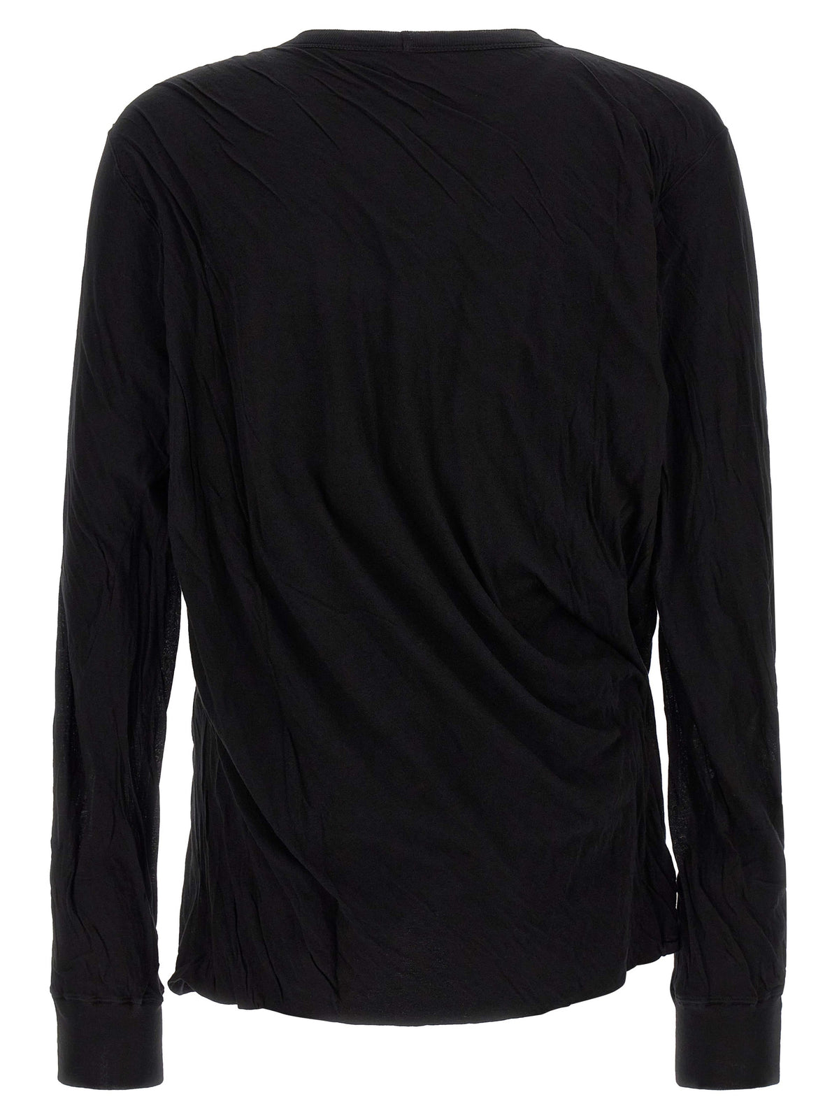 Rick Owens Black Cotton T-Shirt