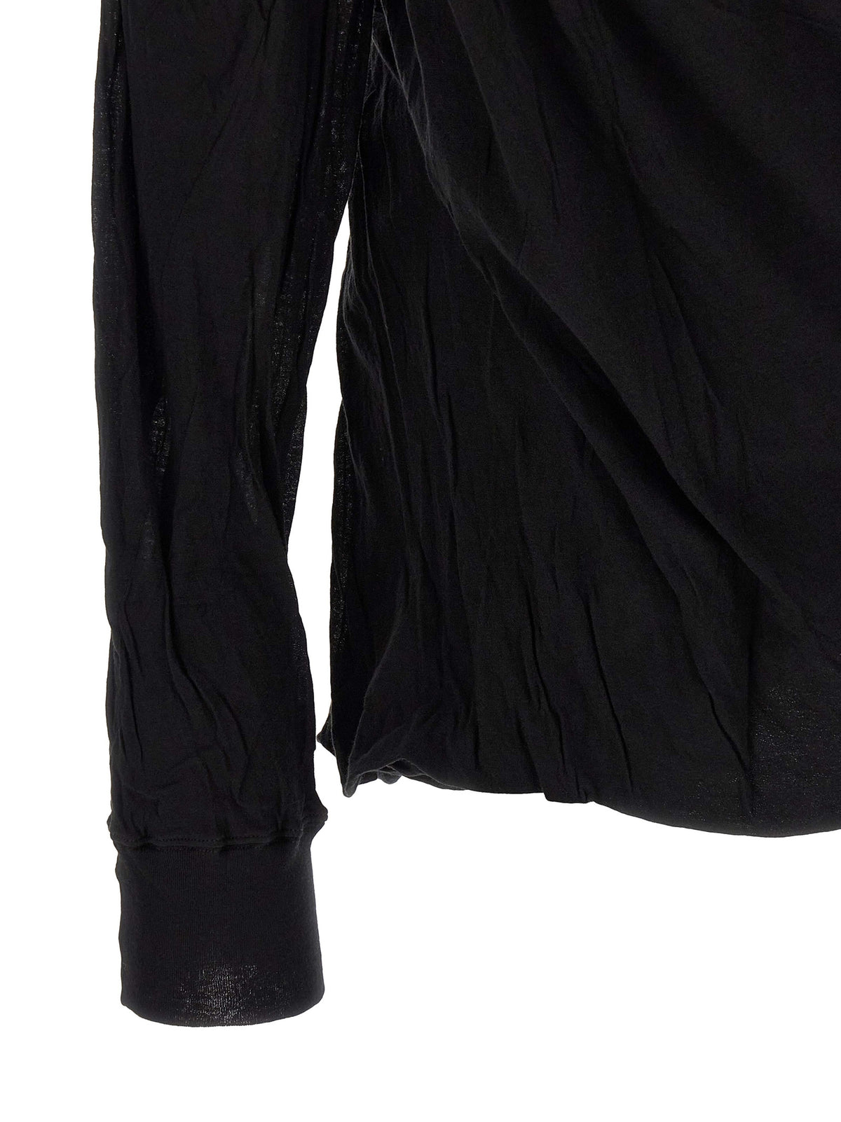 Rick Owens Black Cotton T-Shirt