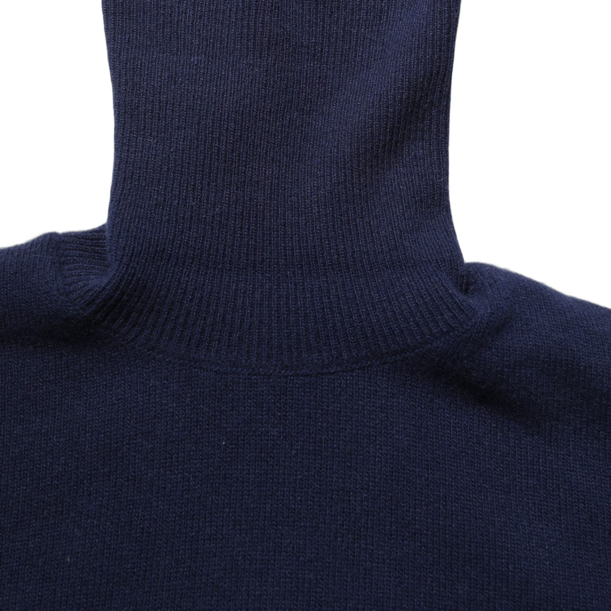 Dolce & Gabbana Blue Wool Knit Turtleneck Pullover Sweater