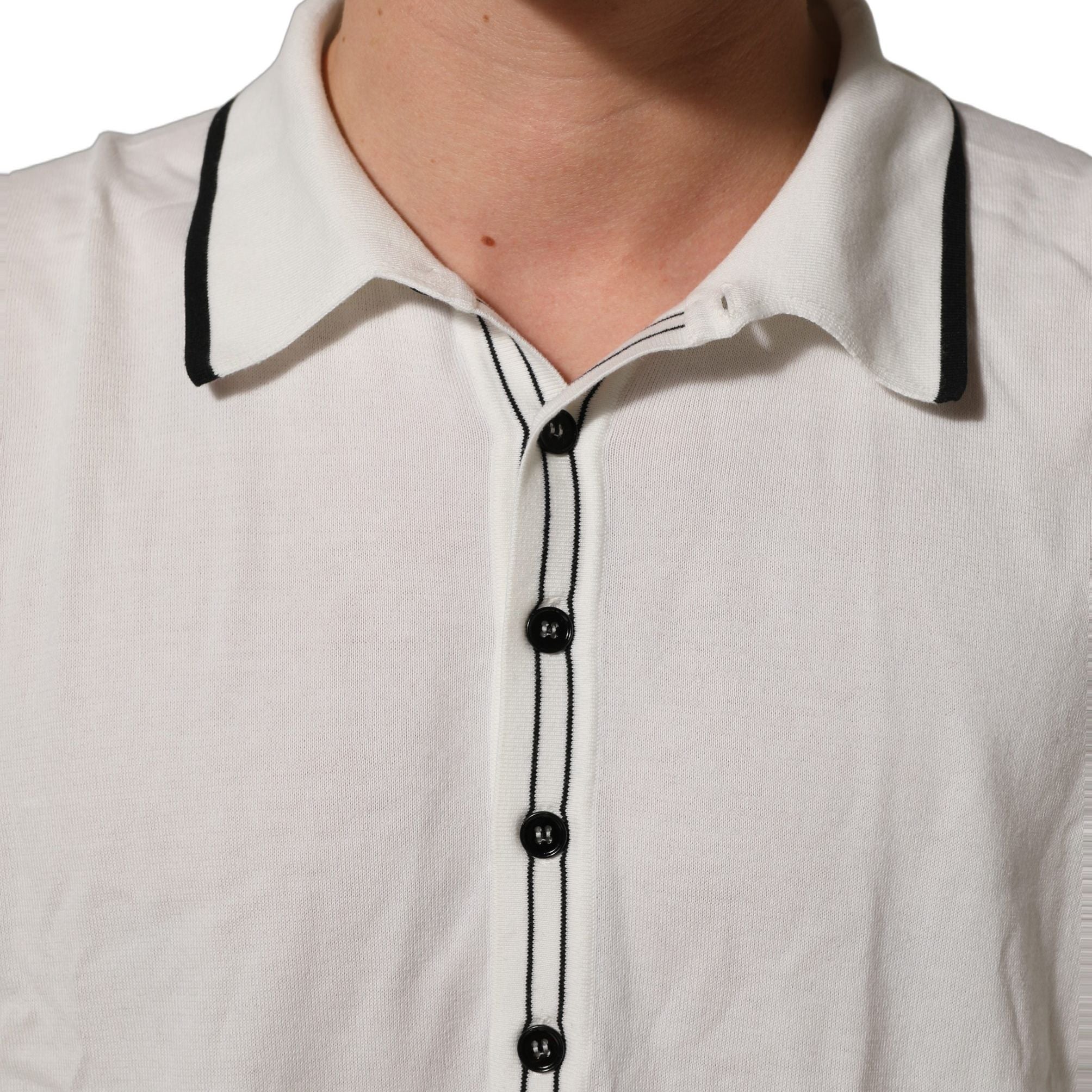 Dolce & Gabbana Black Leaf Print Silk Men Crew Neck T-shirt