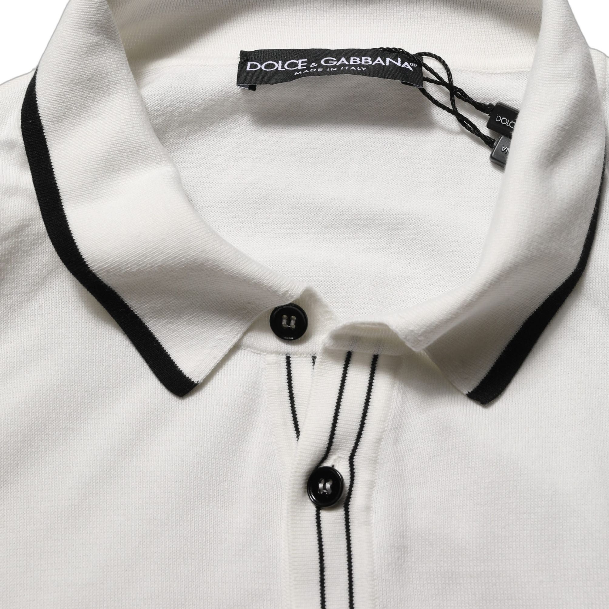 Dolce & Gabbana Black Leaf Print Silk Men Crew Neck T-shirt