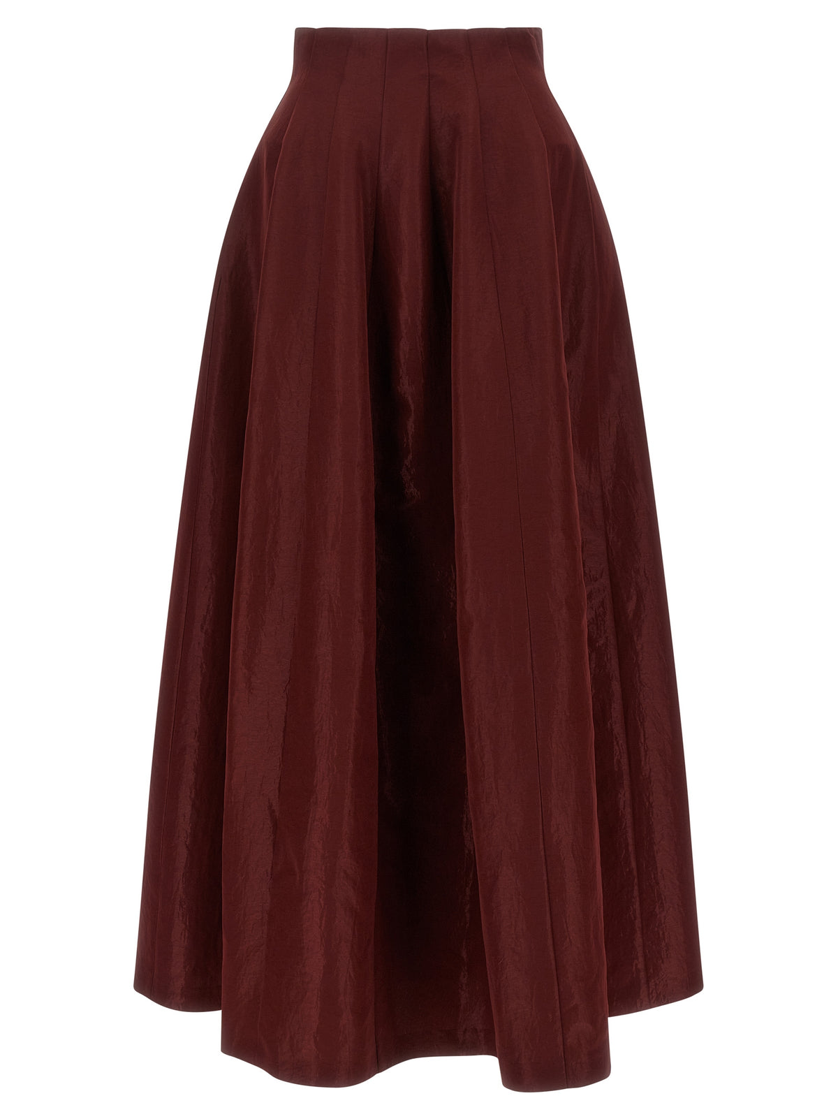 Alberta Ferretti Red Triacetate Mini Skirt