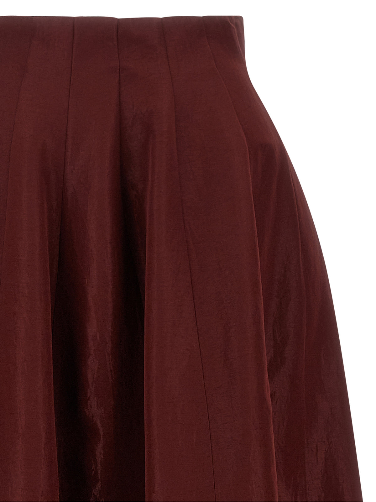 Alberta Ferretti Red Triacetate Mini Skirt