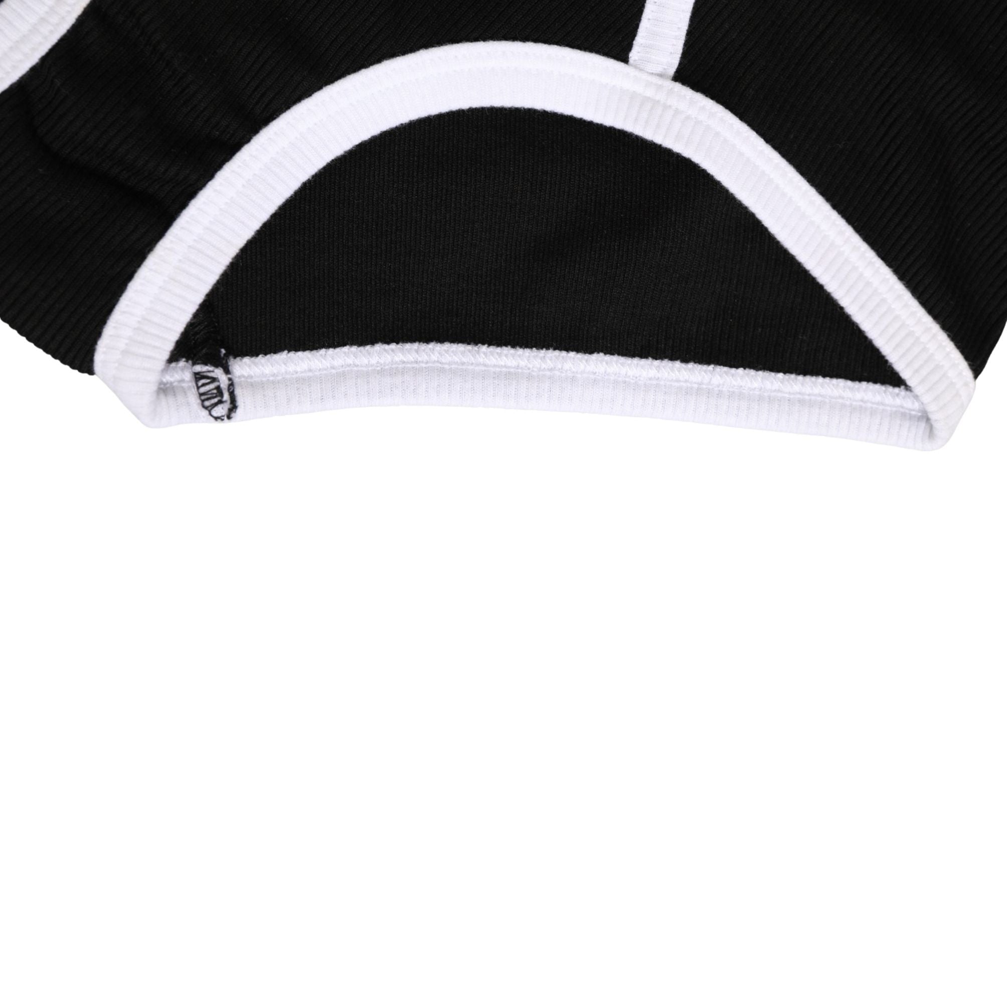 Dolce & Gabbana Black White Logo Waistband Coulotte Panty Underwear