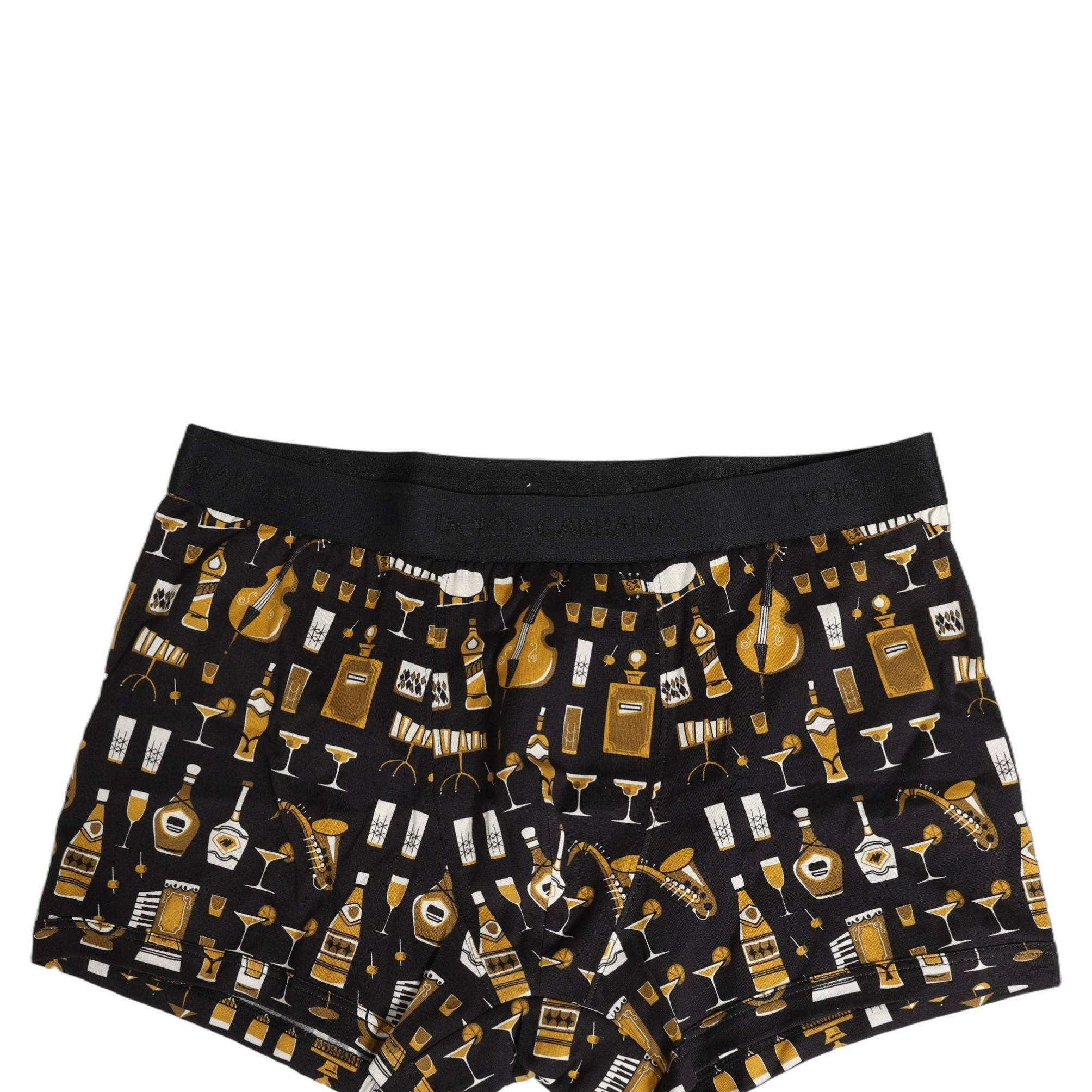 Dolce & Gabbana Black Gold Cocktail Regular Boxer Underwear