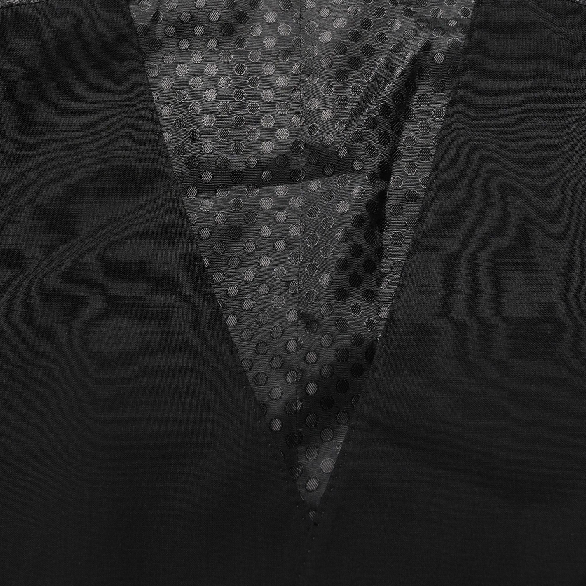 Dolce & Gabbana Black Wool Stretch Waistcoat Formal Dress Vest