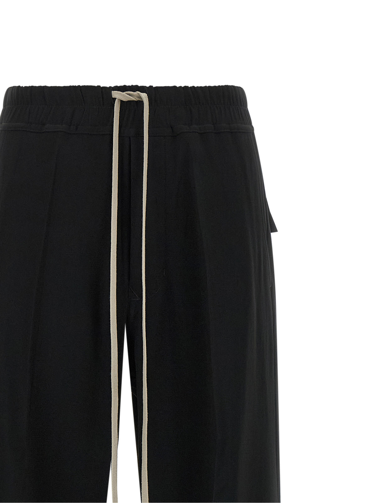Rick Owens Black Viscose Casual Pants