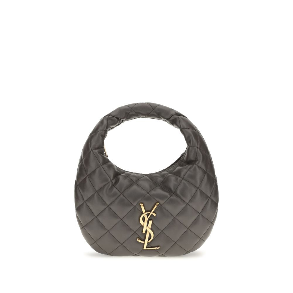 Saint Laurent Gray Lamb Ovis Aries Aries Shoulder Bag