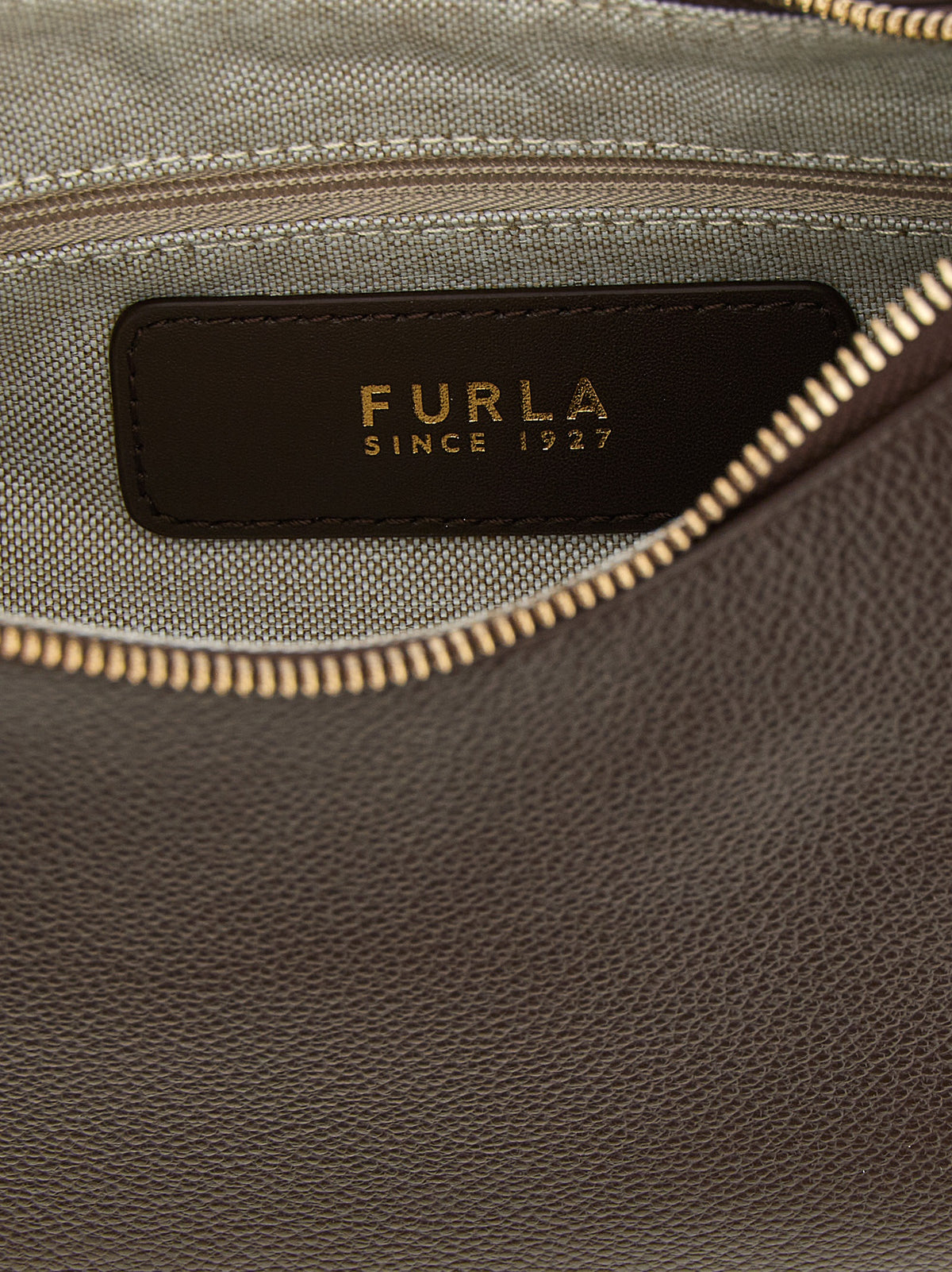 Furla Brown Calfskin Shoulder Bag